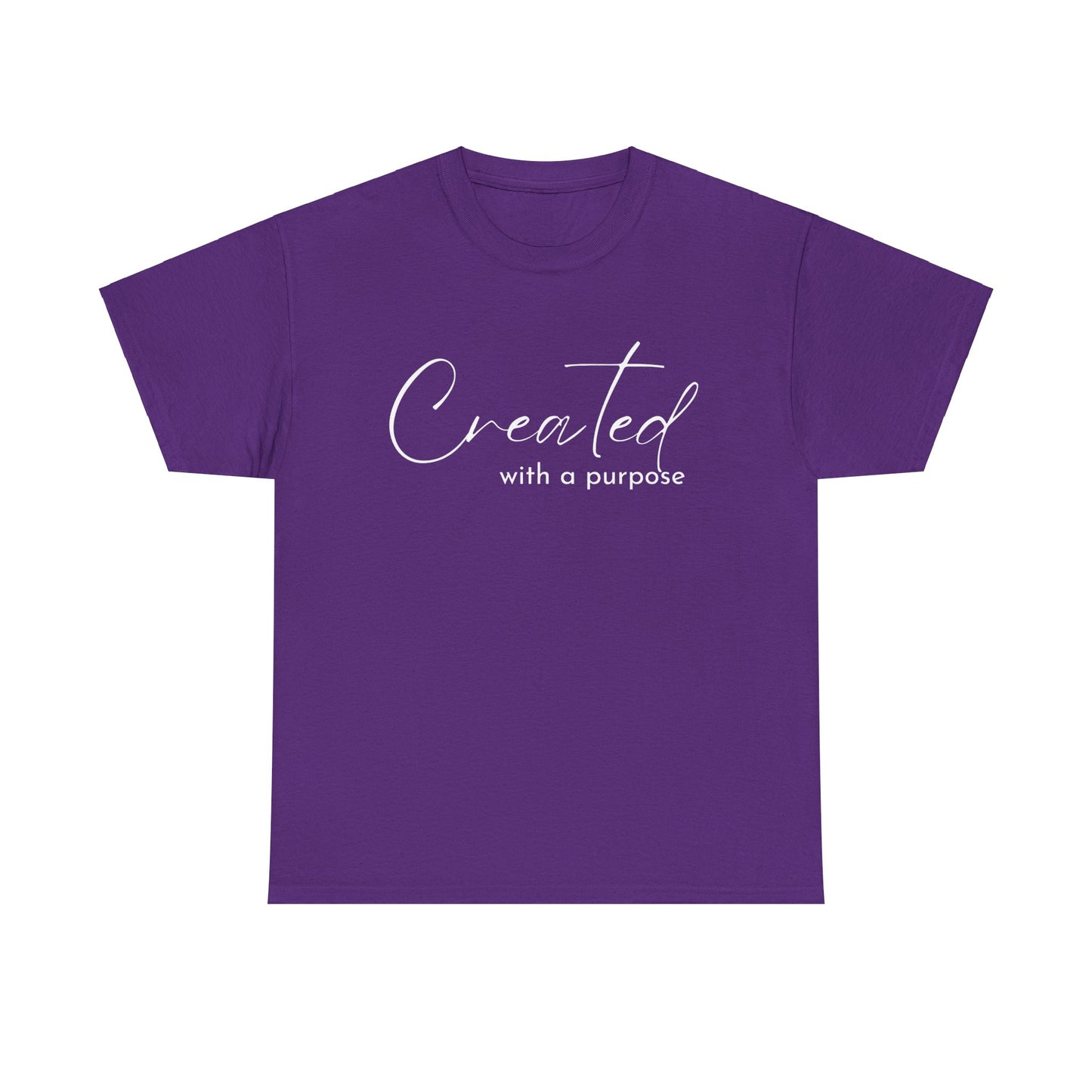 CREATED WITH A PURPOSE T-SHIRT - WH