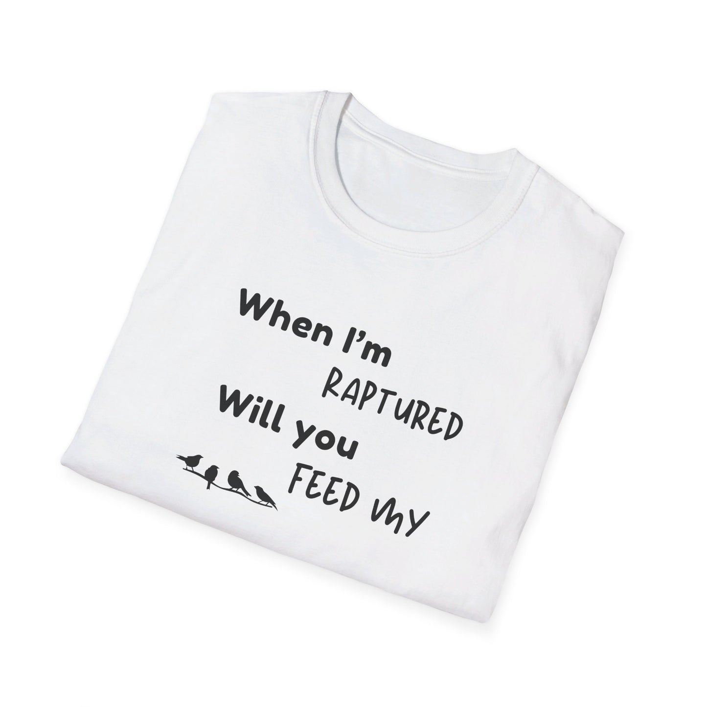 RAPTURED - BIRDS T-SHIRT - M - BK