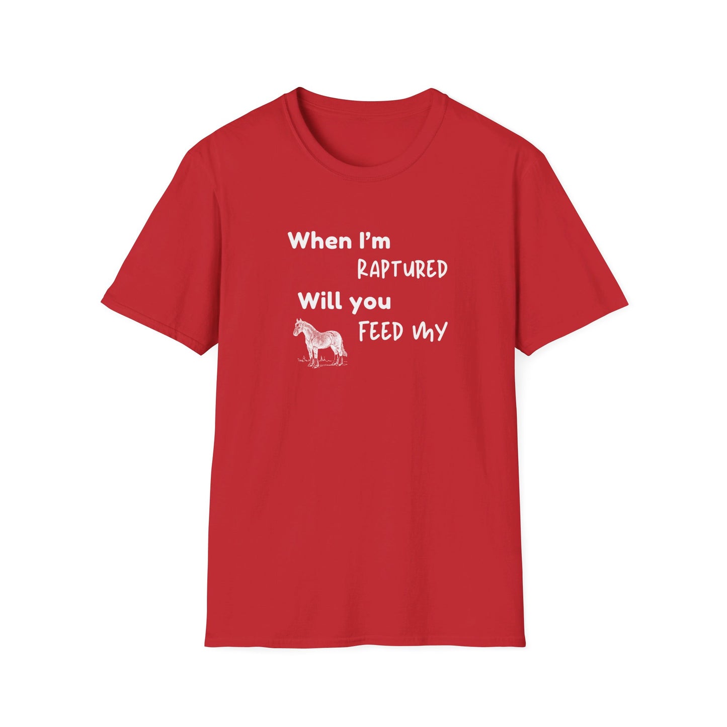 RAPTURED - HORSE T-SHIRT - M - WH