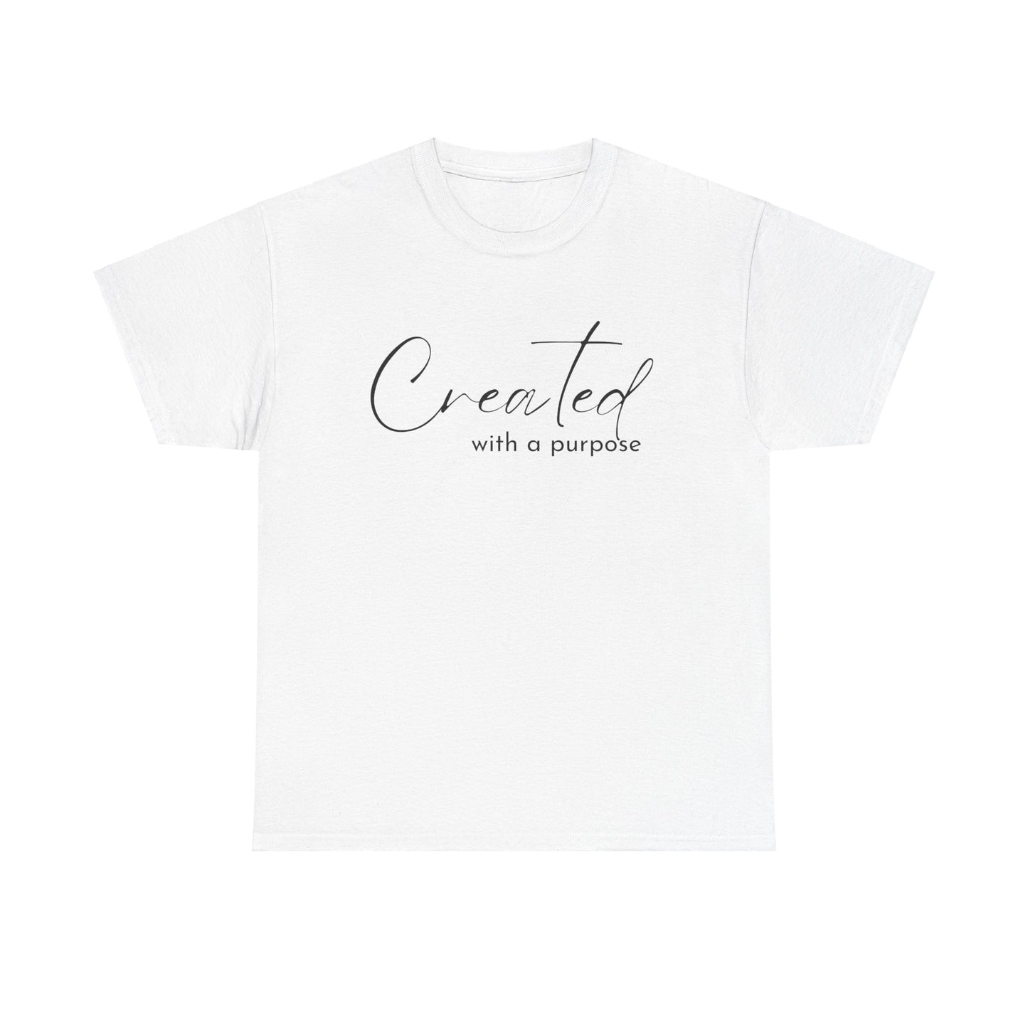 CREATED WITH A PURPOSE T-SHIRT - BK