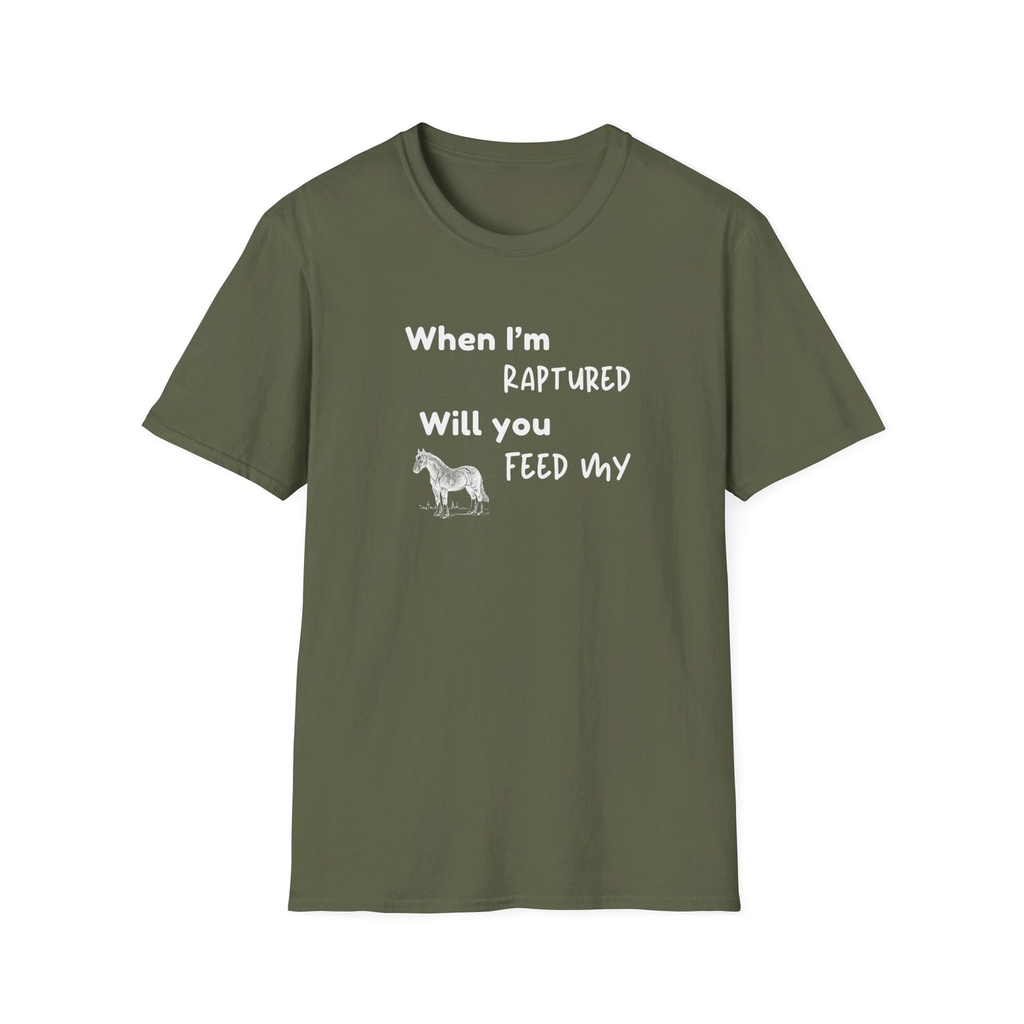 RAPTURED - HORSE T-SHIRT - M - WH