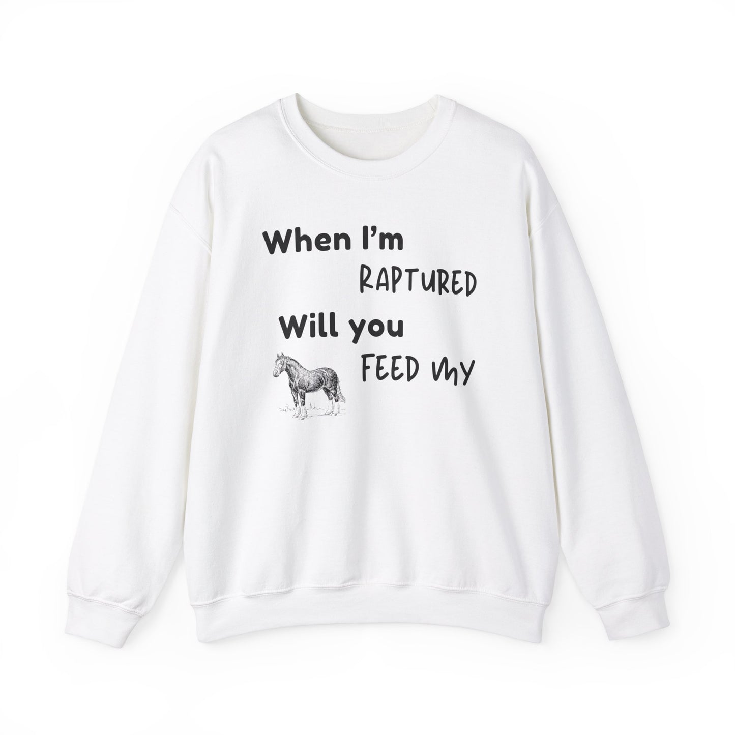 RAPTURED HORSE SWEATSHIRT - M - BK