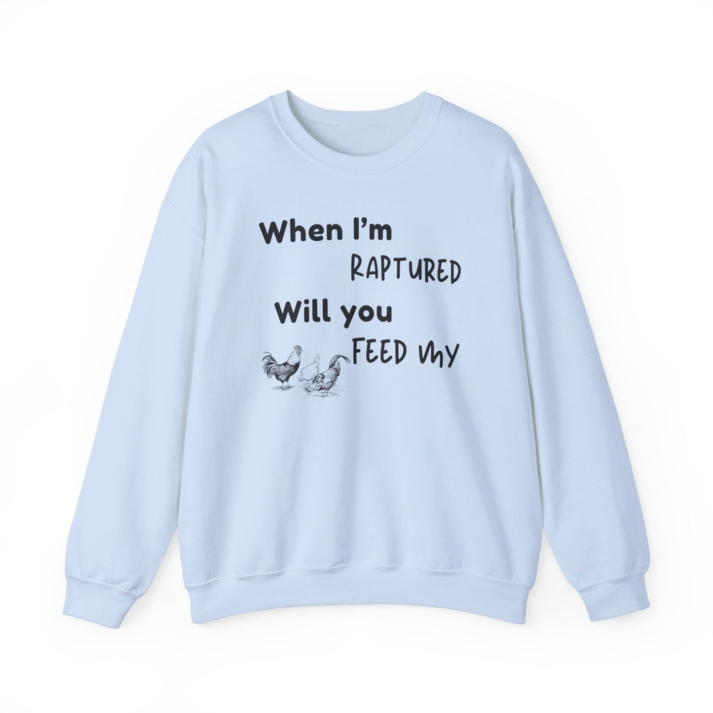 RAPTURED CHICKENS SWEATSHIRT - M - BK