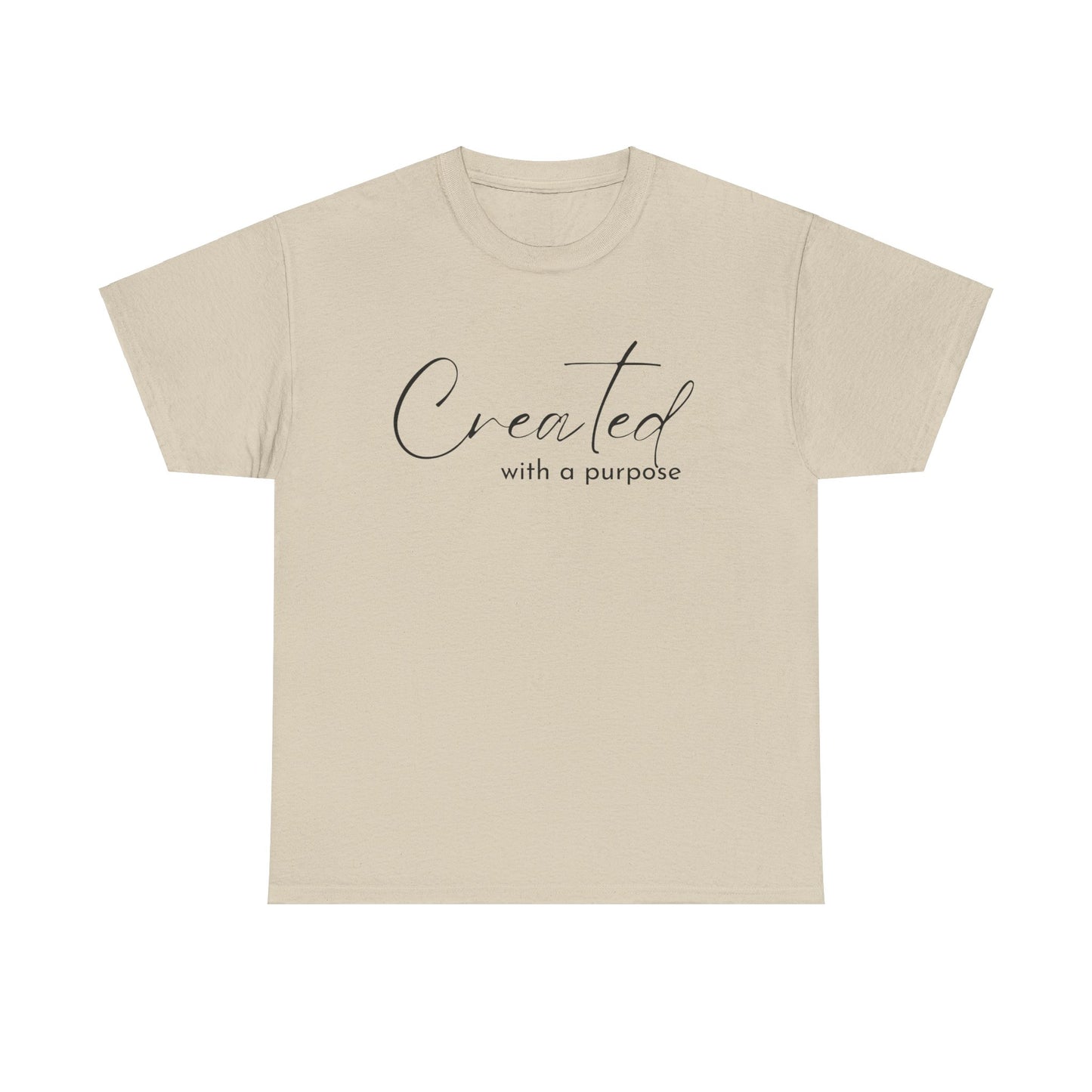 CREATED WITH A PURPOSE T-SHIRT - BK
