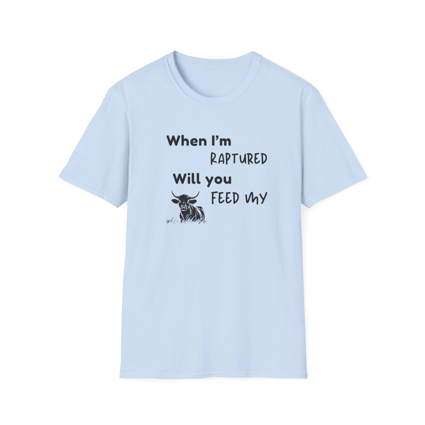 RAPTURED - COW T-SHIRT - SS - BK