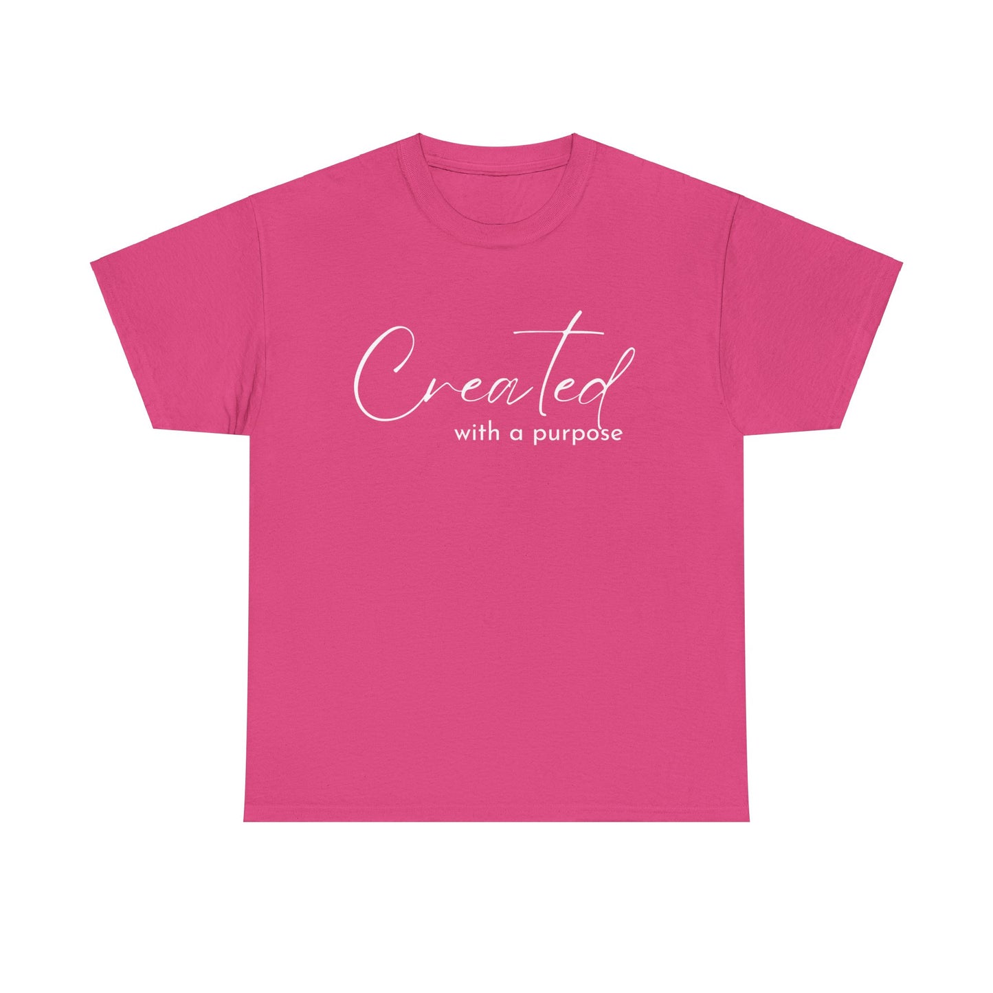 CREATED WITH A PURPOSE T-SHIRT - WH