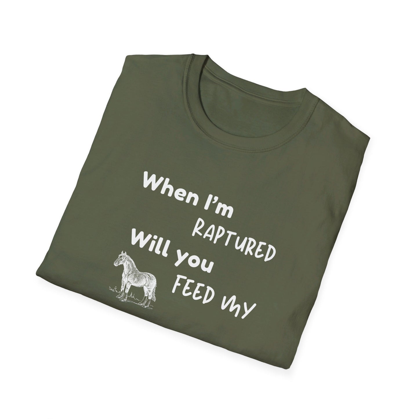 RAPTURED - HORSE T-SHIRT - M - WH
