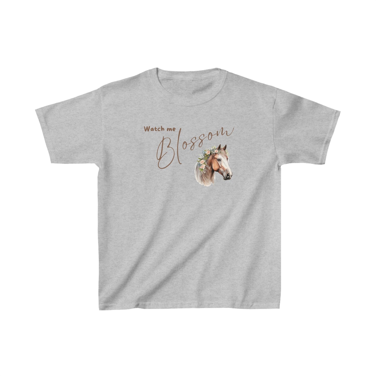 WATCH ME BLOSSOM T-SHIRT - HORSE - DK