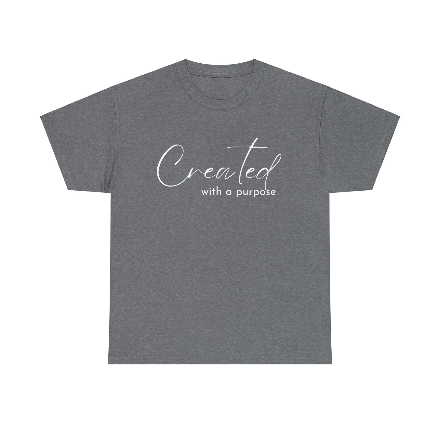 CREATED WITH A PURPOSE T-SHIRT - WH