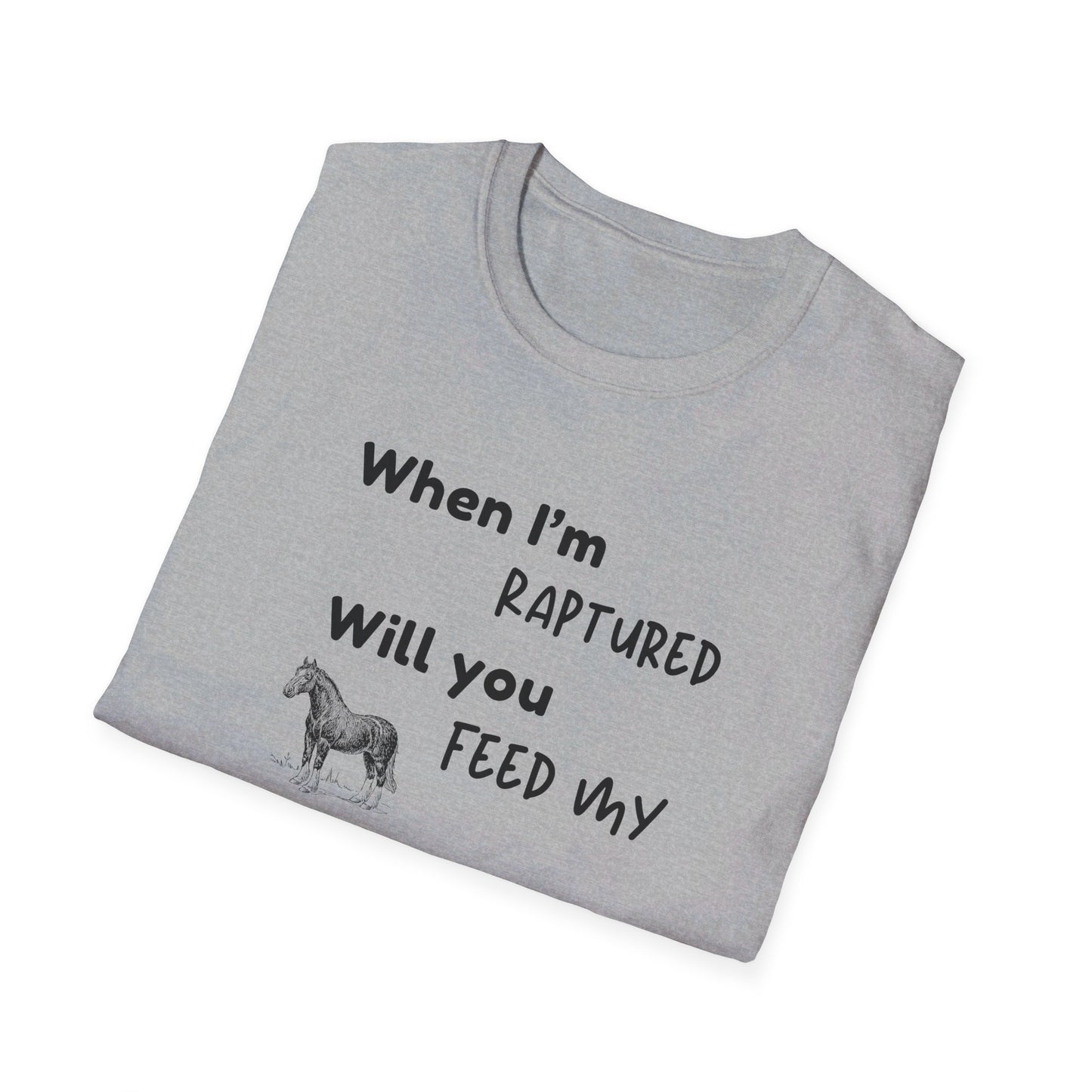 RAPTURED - HORSE T-SHIRT - M - WH