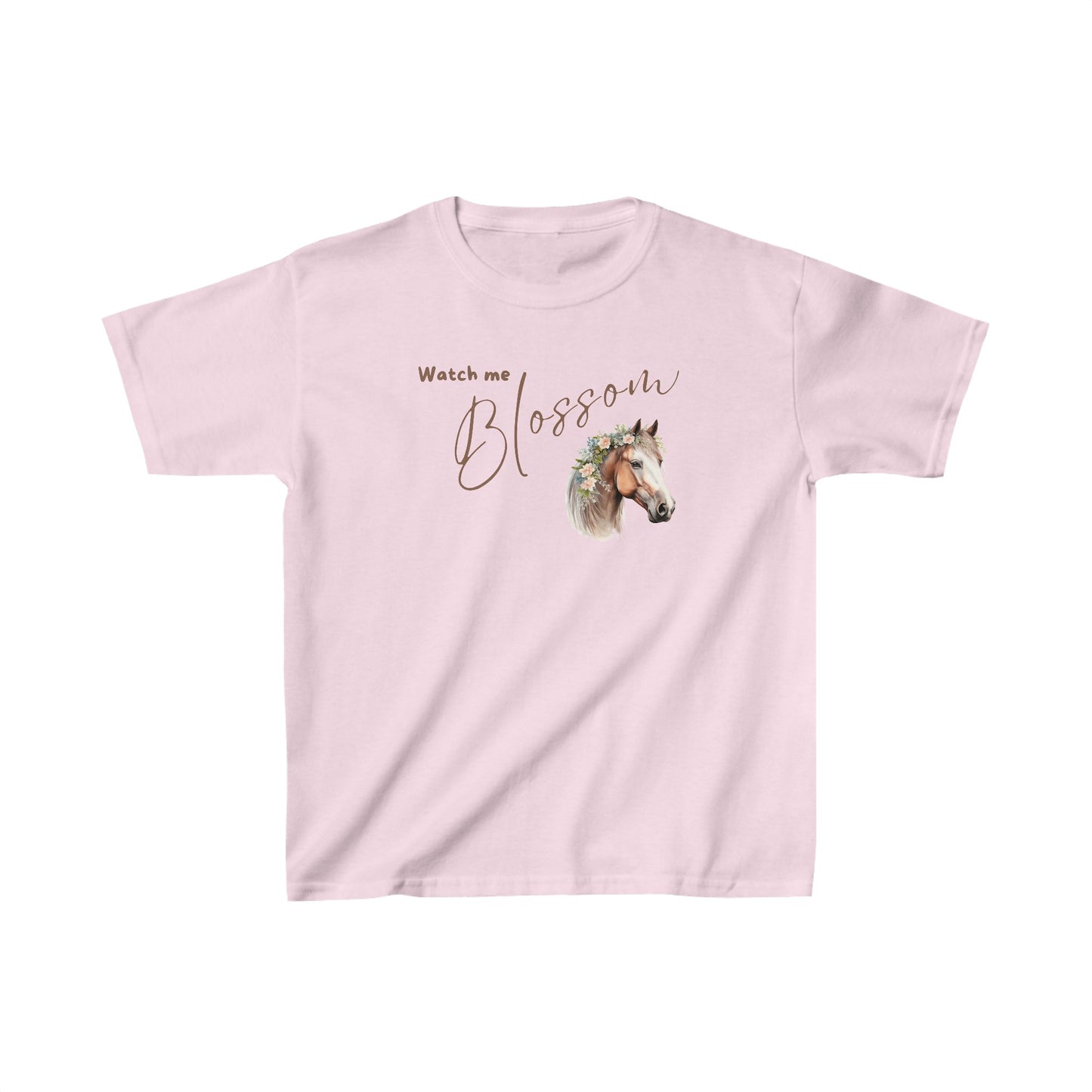 WATCH ME BLOSSOM T-SHIRT - HORSE - DK