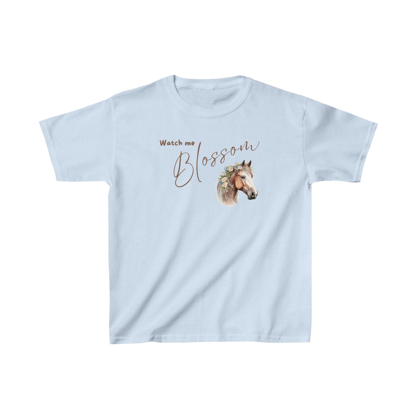 WATCH ME BLOSSOM T-SHIRT - HORSE - DK