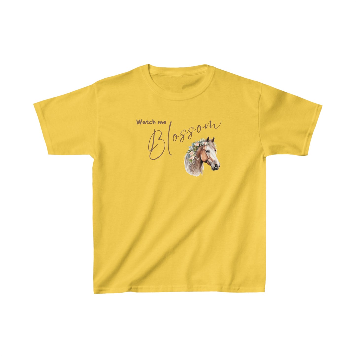 WATCH ME BLOSSOM T-SHIRT - HORSE - DK