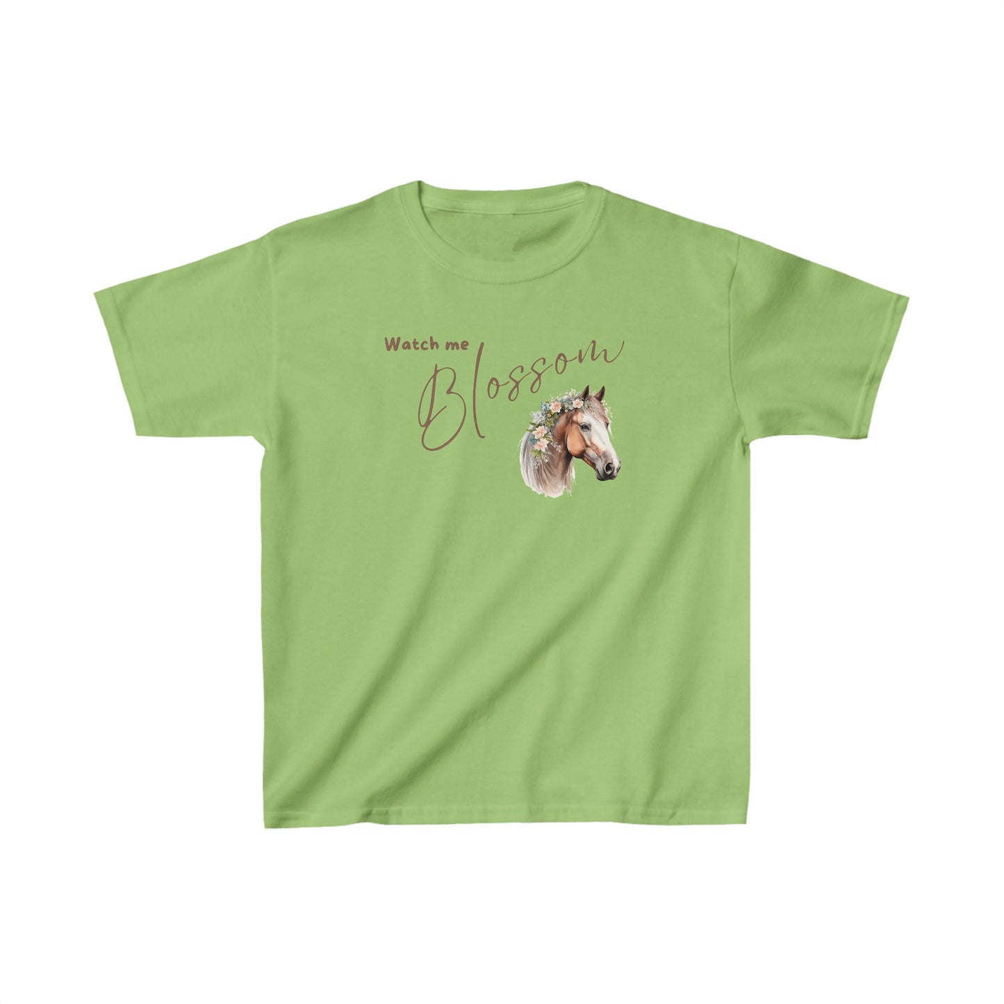 WATCH ME BLOSSOM T-SHIRT - HORSE - DK