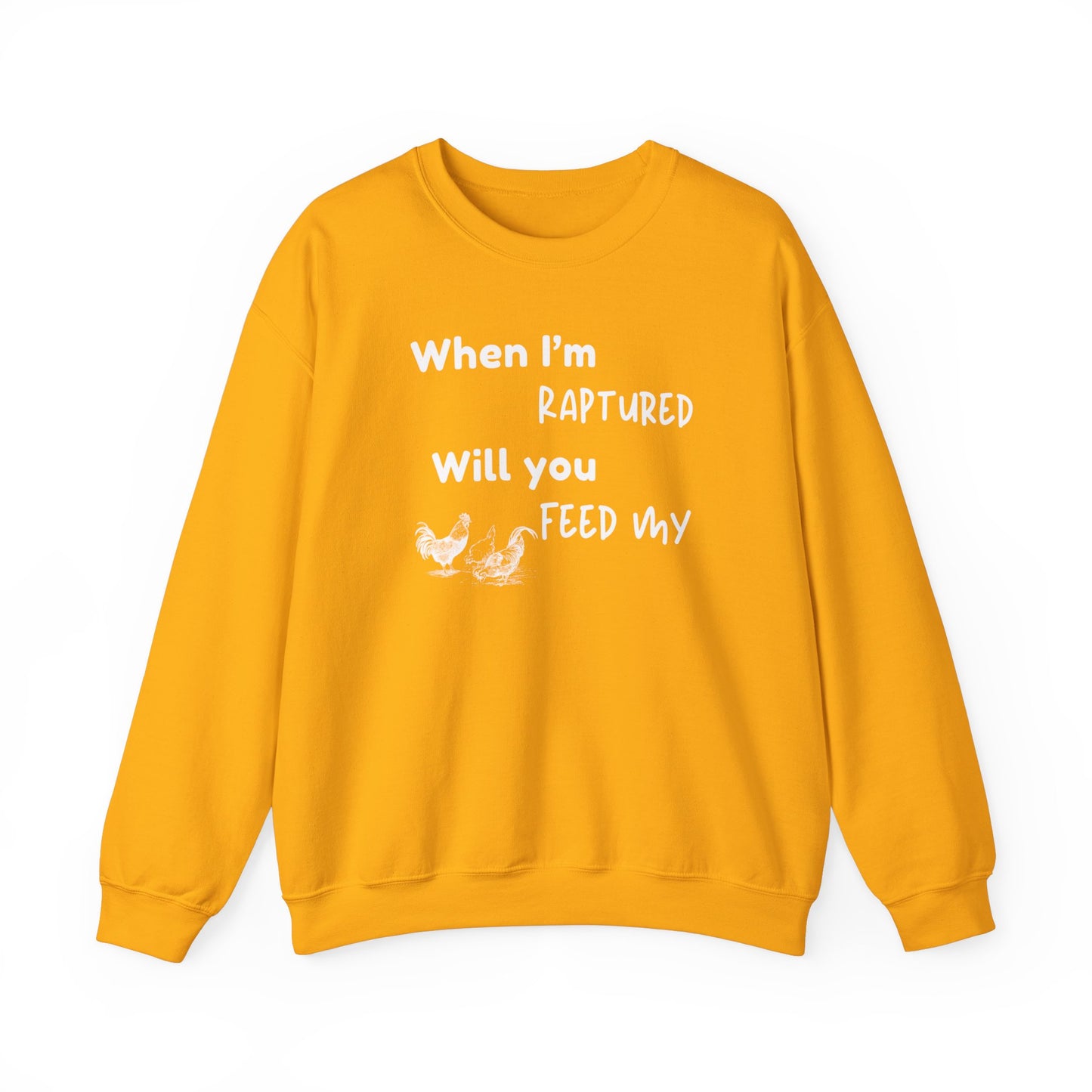 RAPTURED CHICKENS SWEATSHIRT - M - WH