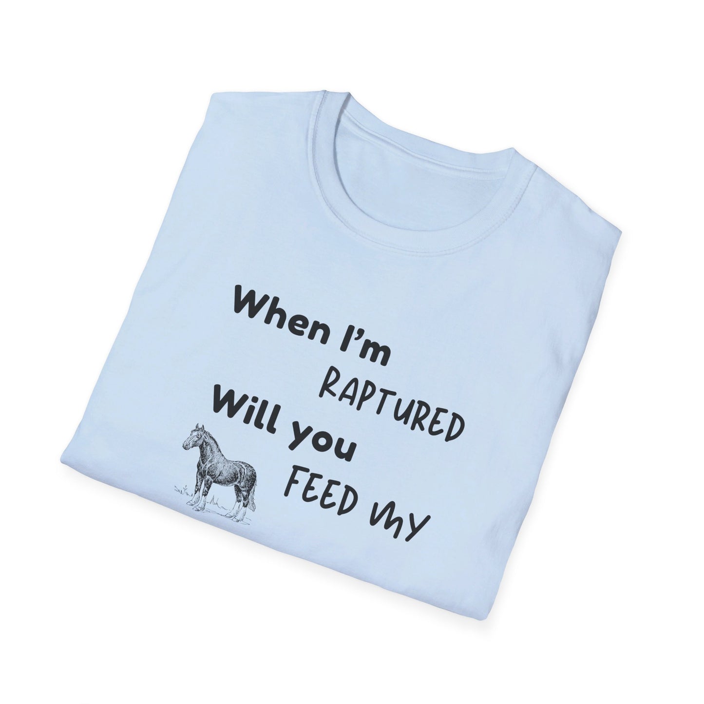 RAPTURED - HORSE T-SHIRT - M - WH