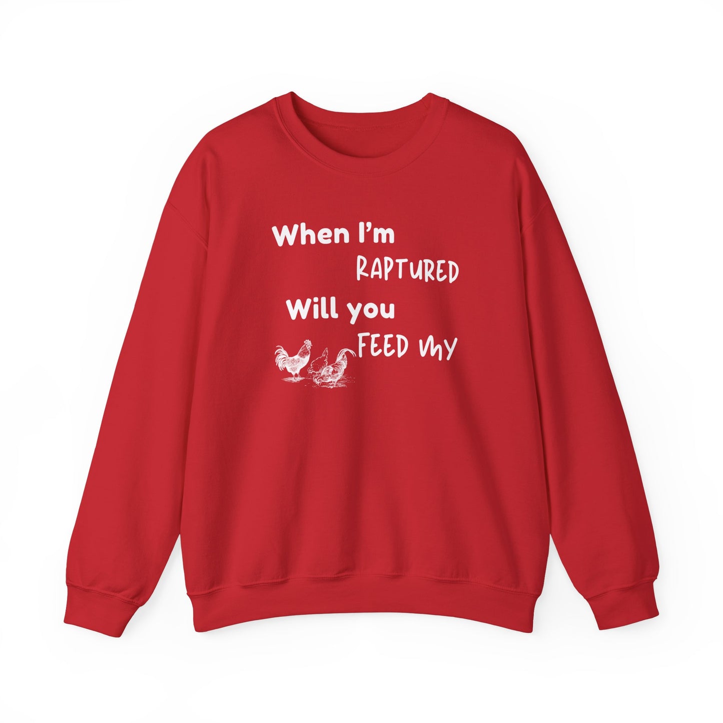 RAPTURED CHICKENS SWEATSHIRT - M - WH