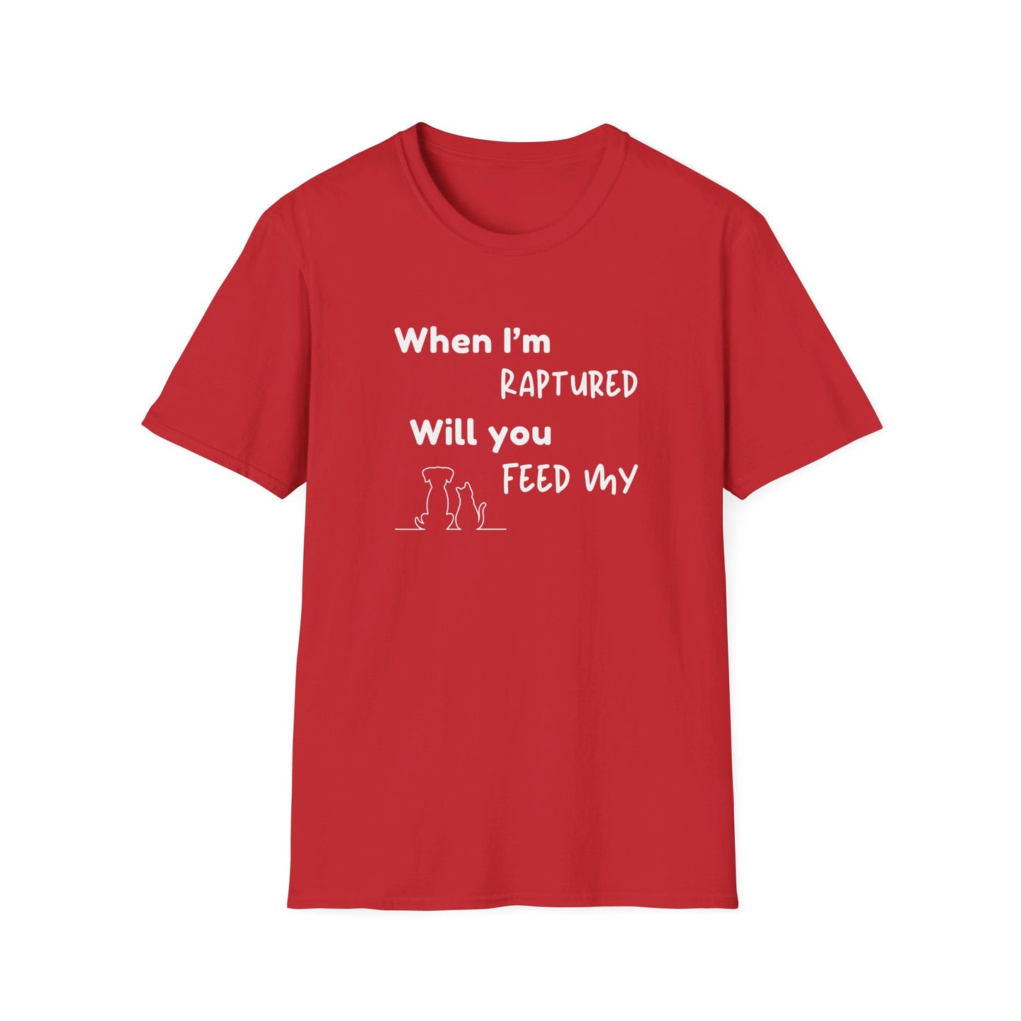 RAPTURED - DOG & CAT T-SHIRT - M - WH