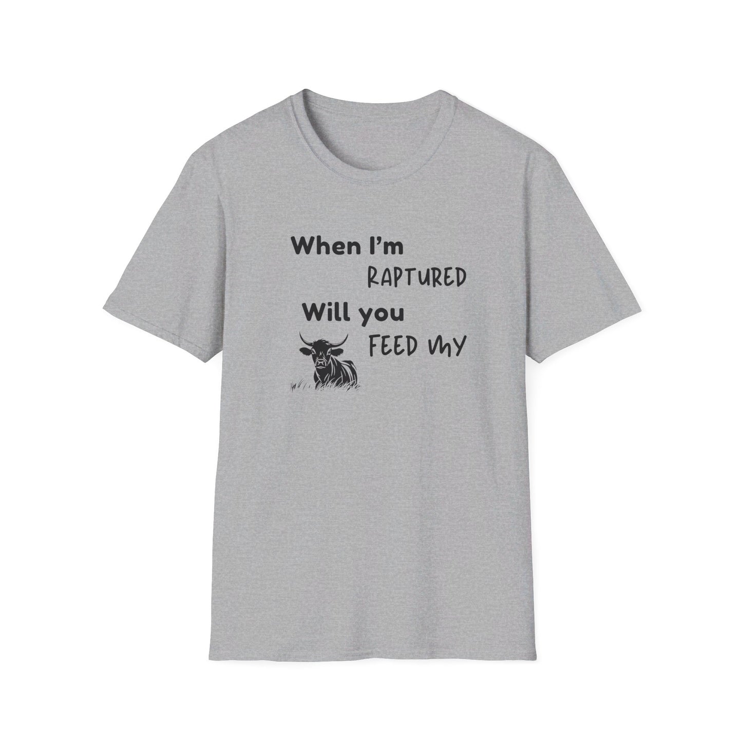 RAPTURED - COW T-SHIRT - SS - BK