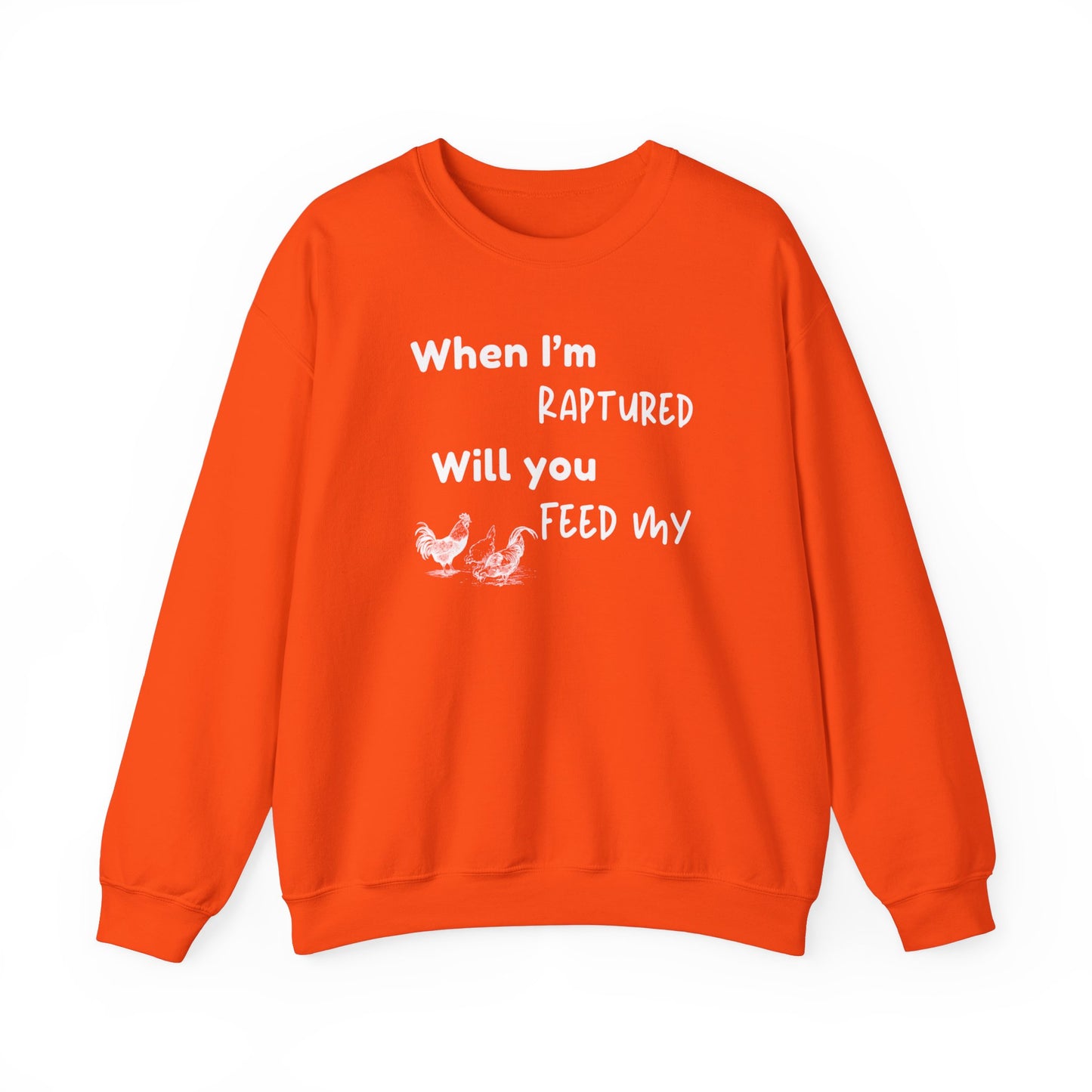 RAPTURED CHICKENS SWEATSHIRT - M - WH