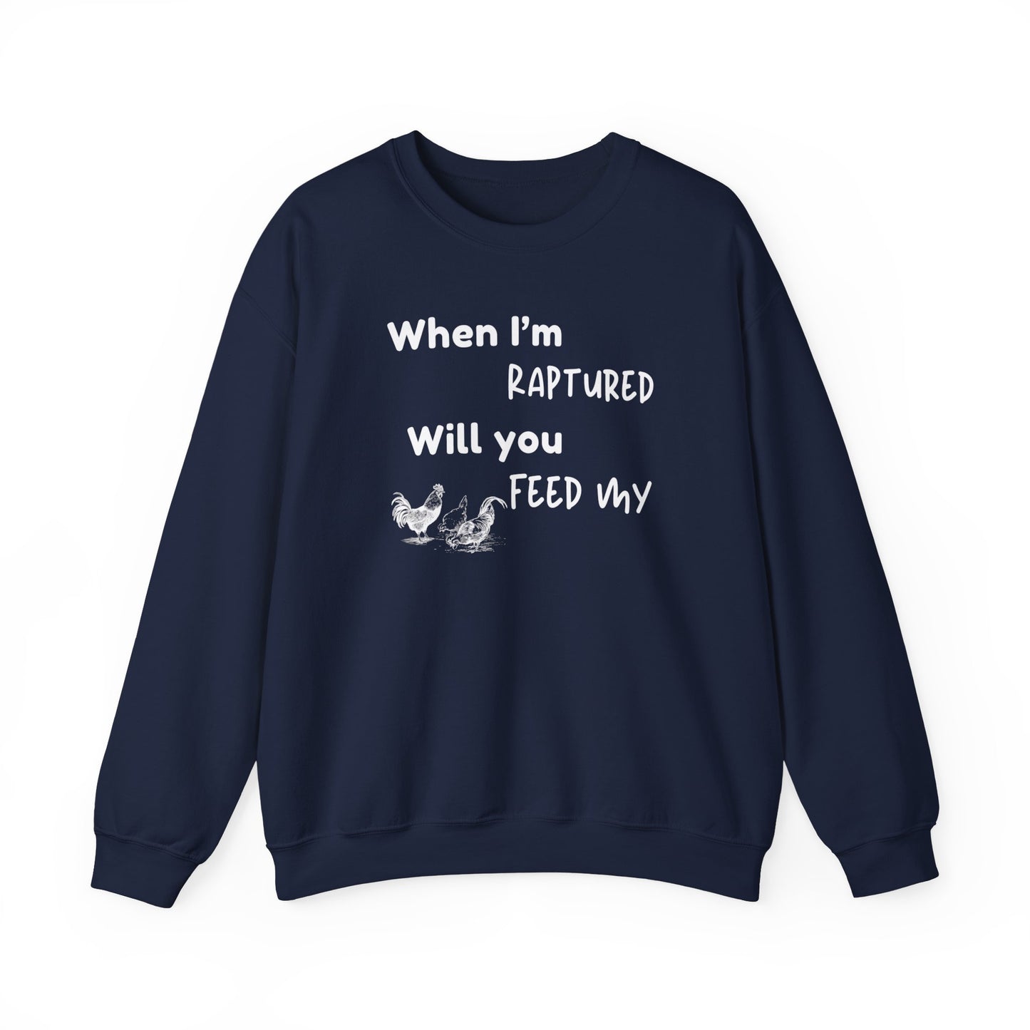 RAPTURED CHICKENS SWEATSHIRT - M - WH