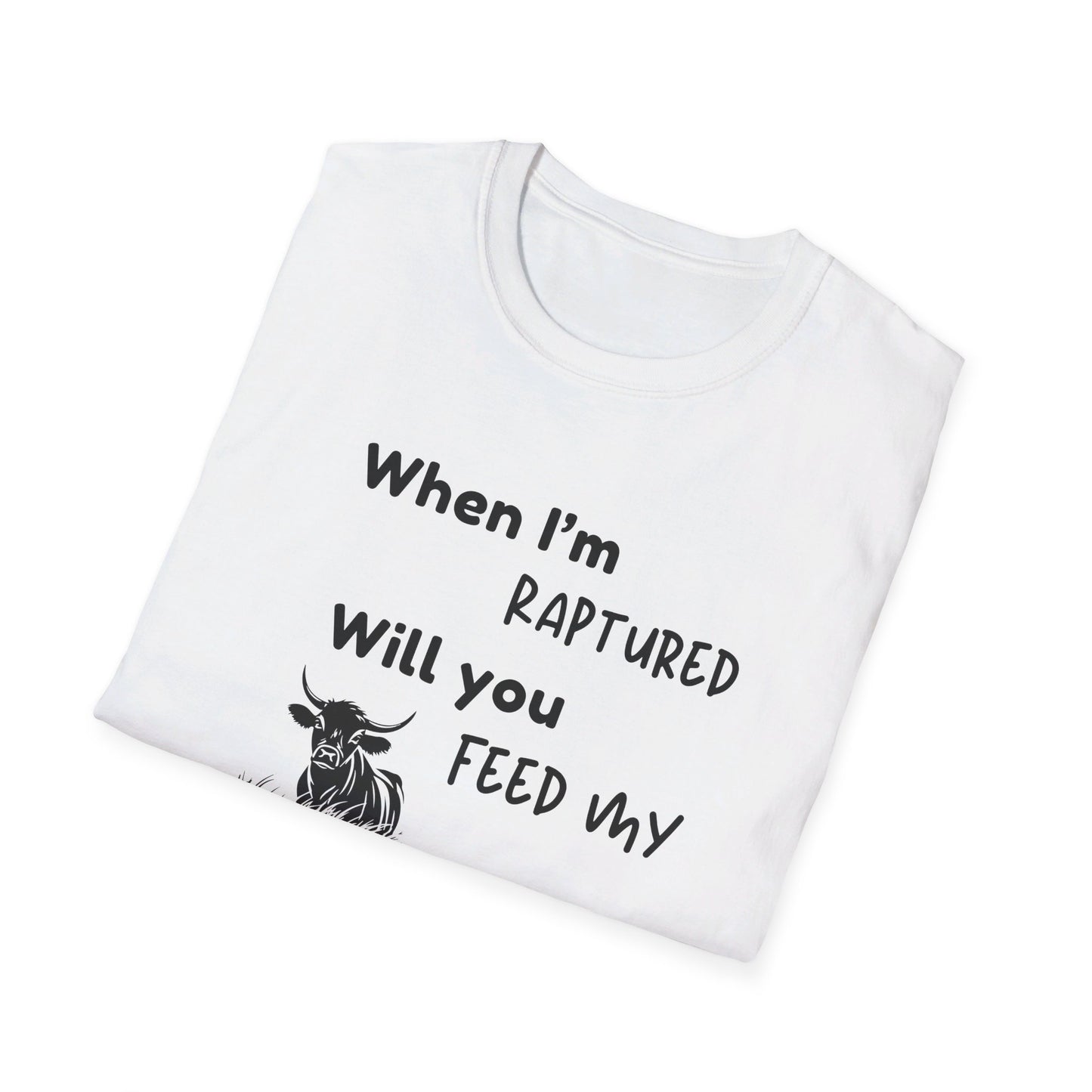 RAPTURED - COW T-SHIRT - SS - BK