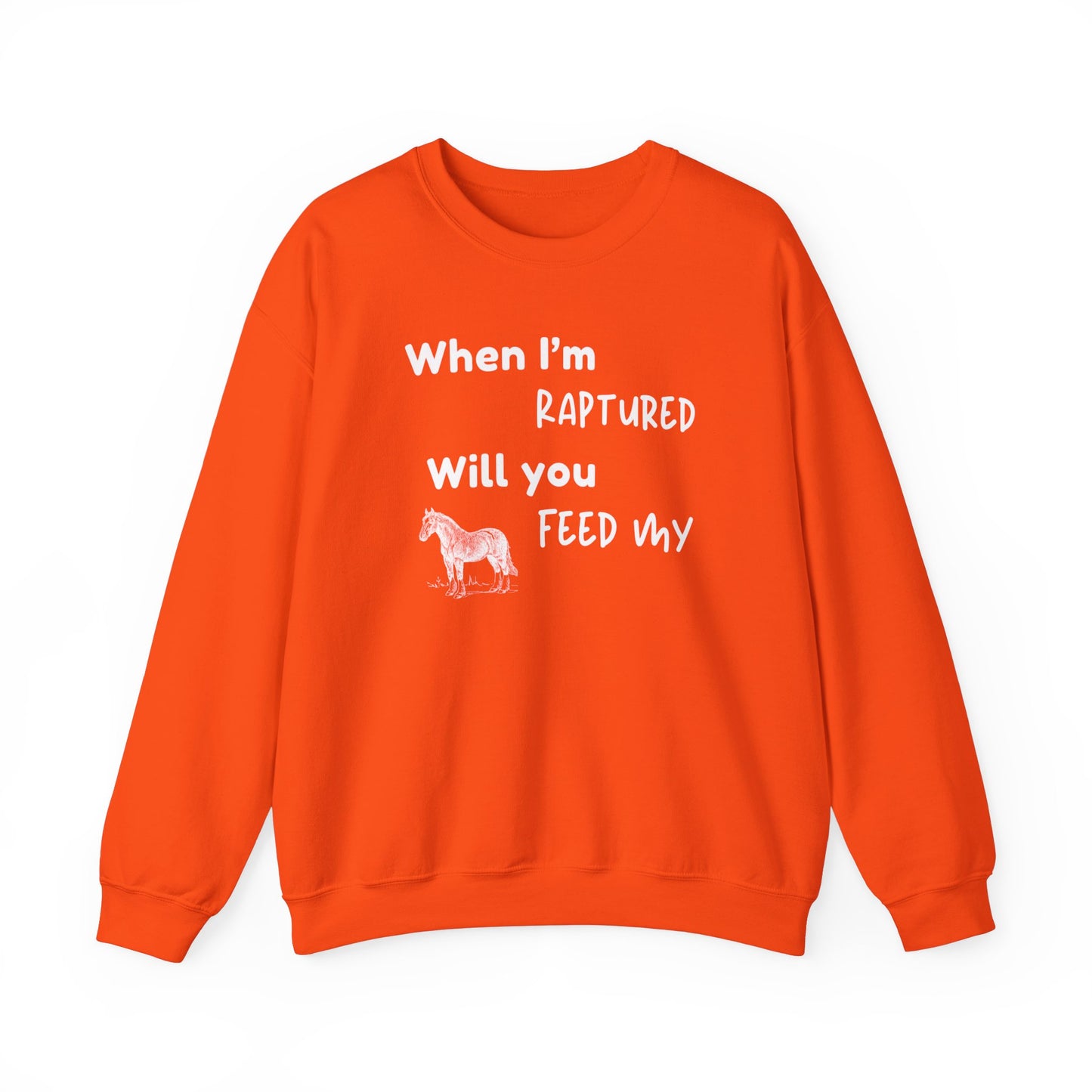 RAPTURED HORSE SWEATSHIRT - M - WH