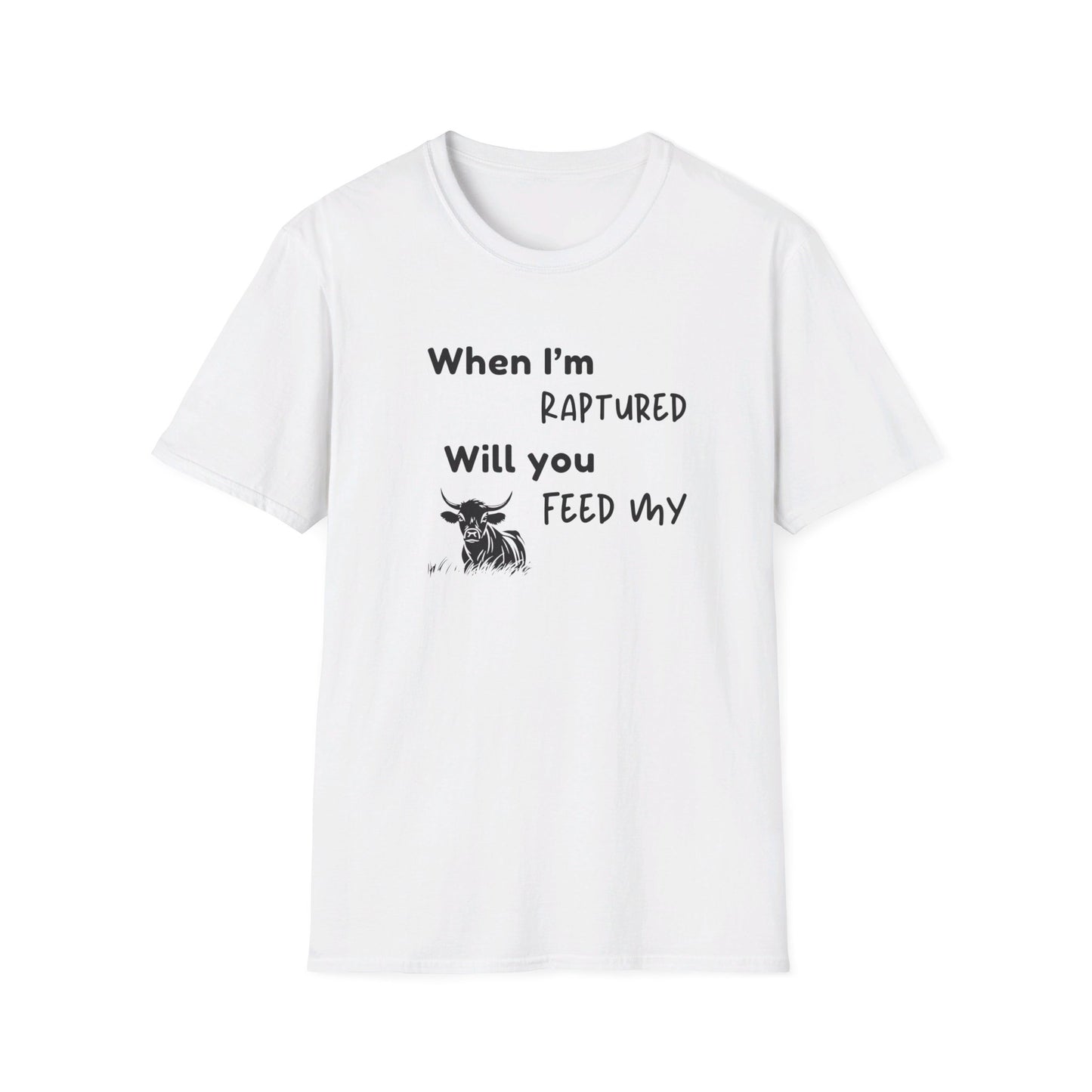 RAPTURED - COW T-SHIRT - SS - BK