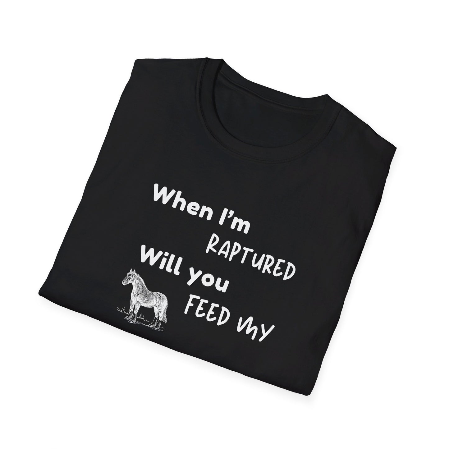 RAPTURED - HORSE T-SHIRT - M - WH
