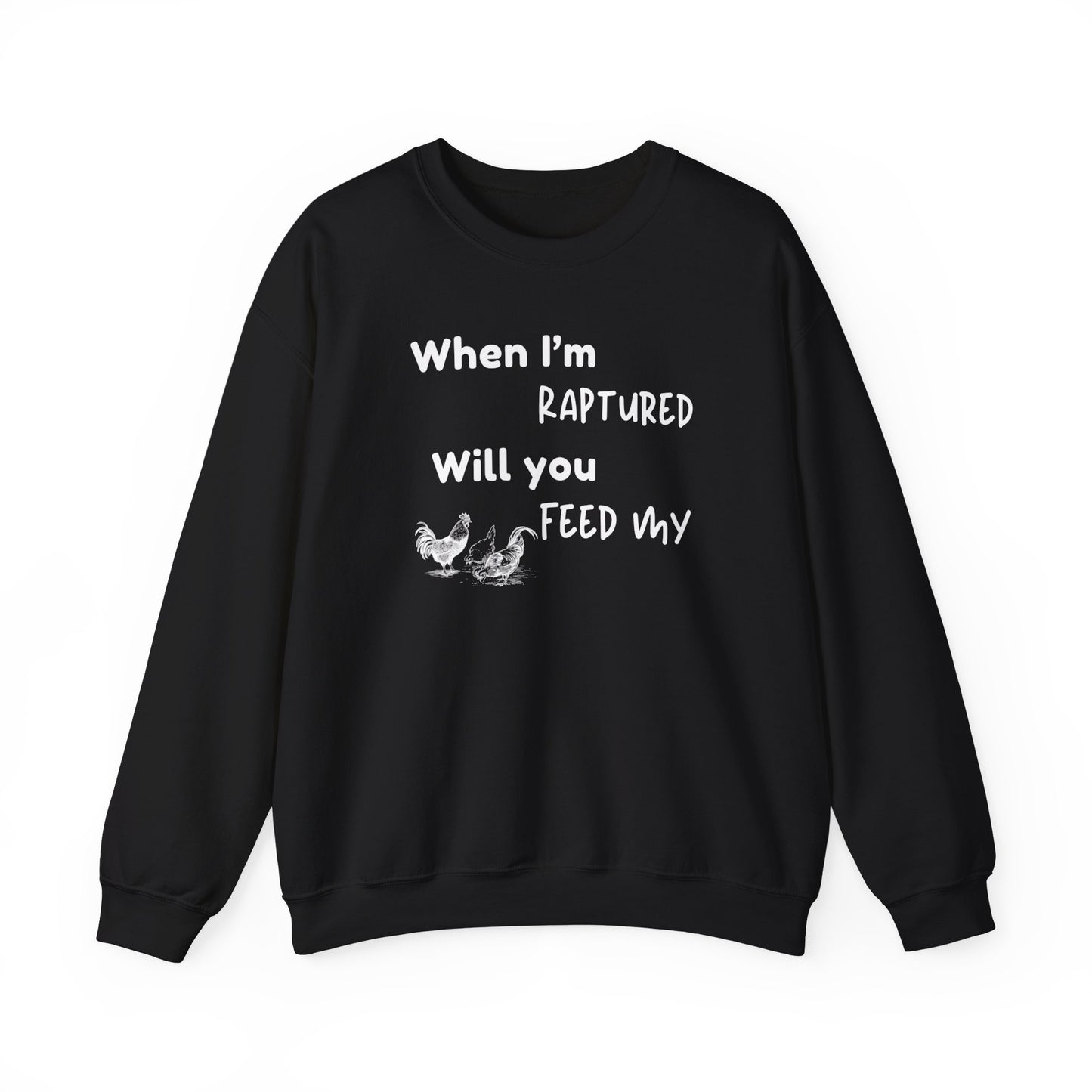 RAPTURED CHICKENS SWEATSHIRT - M - WH