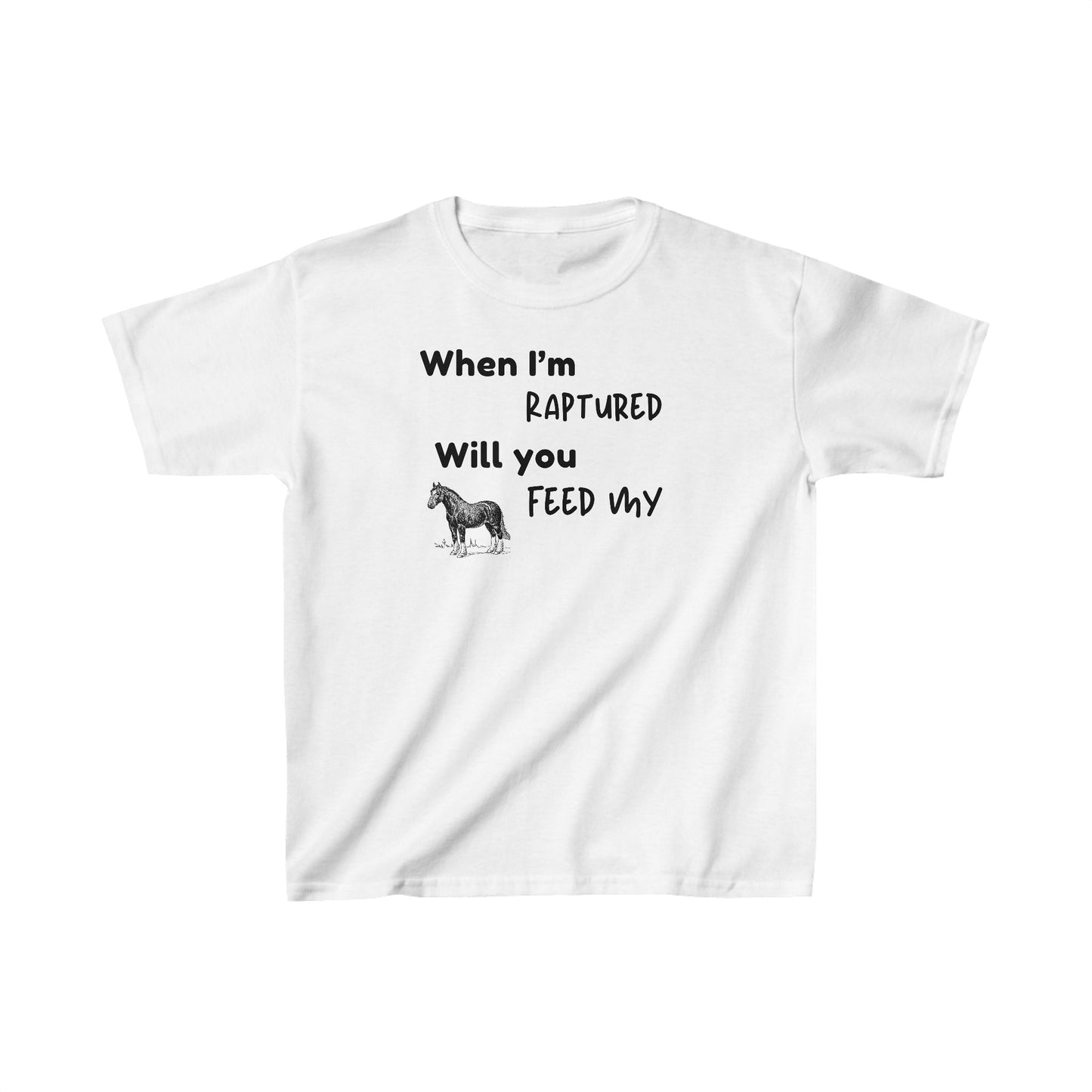 RAPTURED HORSE T-SHIRT - BK