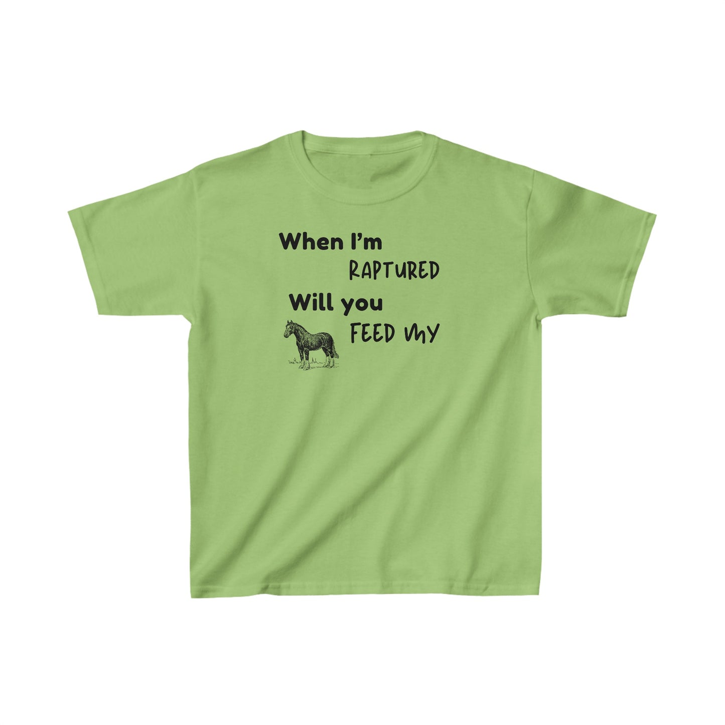 RAPTURED HORSE T-SHIRT - BK
