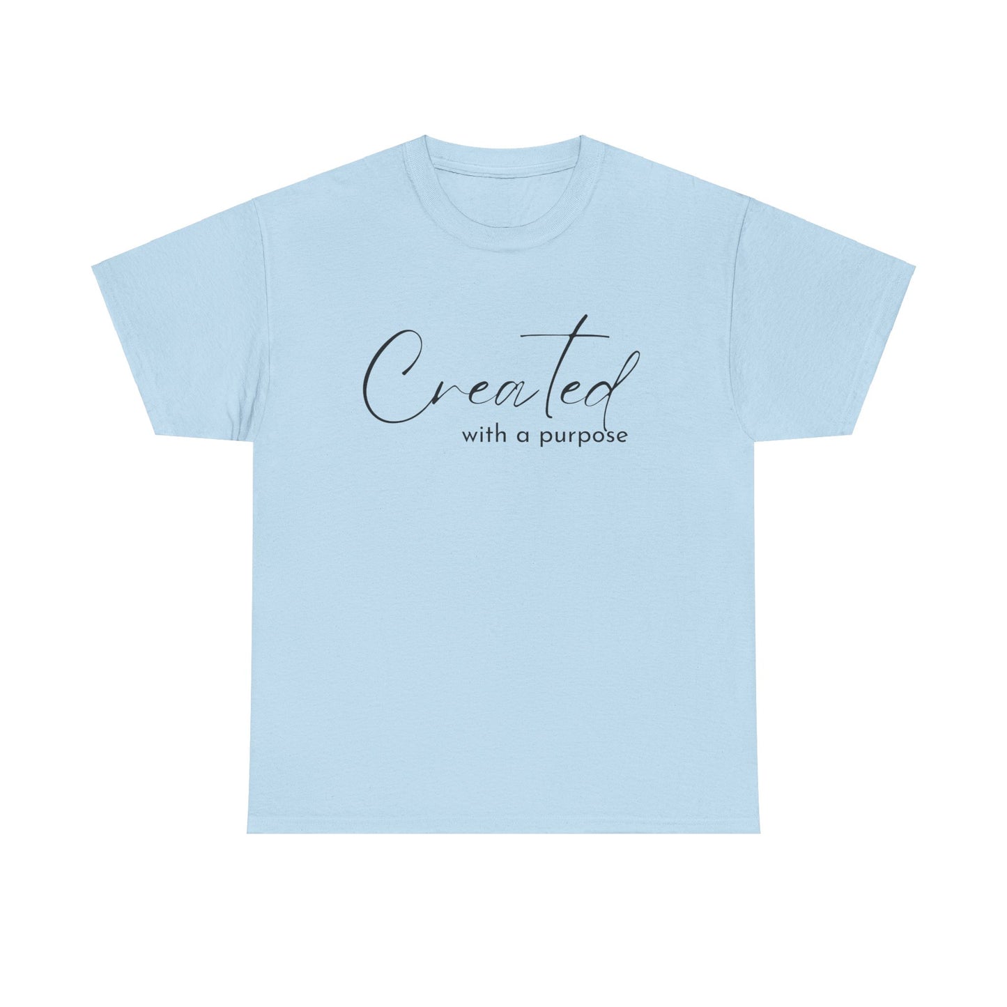 CREATED WITH A PURPOSE T-SHIRT - BK