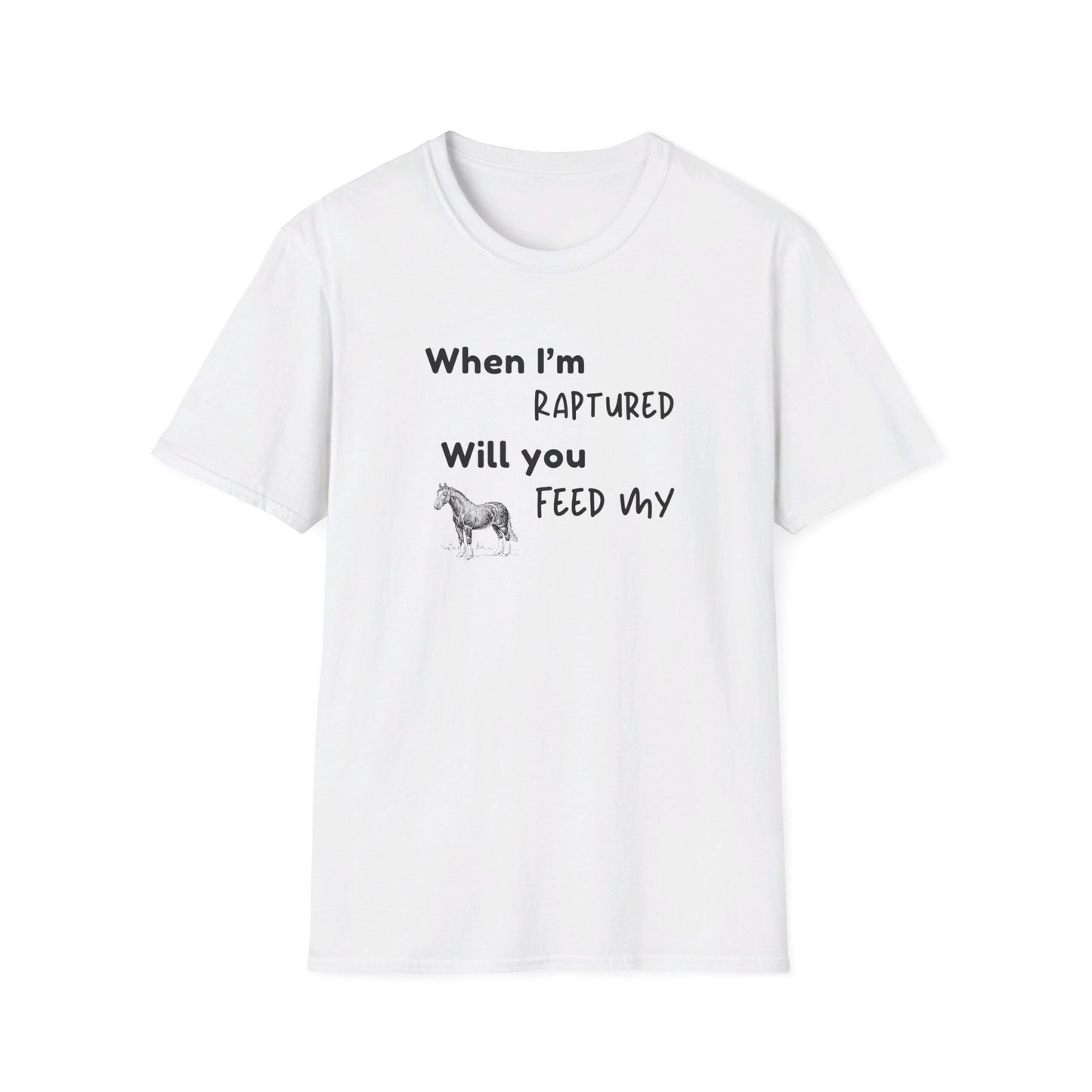 RAPTURED - HORSE T-SHIRT - M - WH
