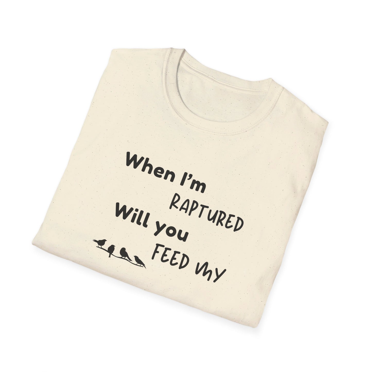 RAPTURED - BIRDS T-SHIRT - M - BK