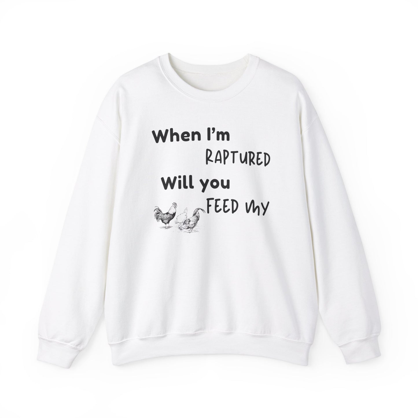 RAPTURED CHICKENS SWEATSHIRT - M - BK