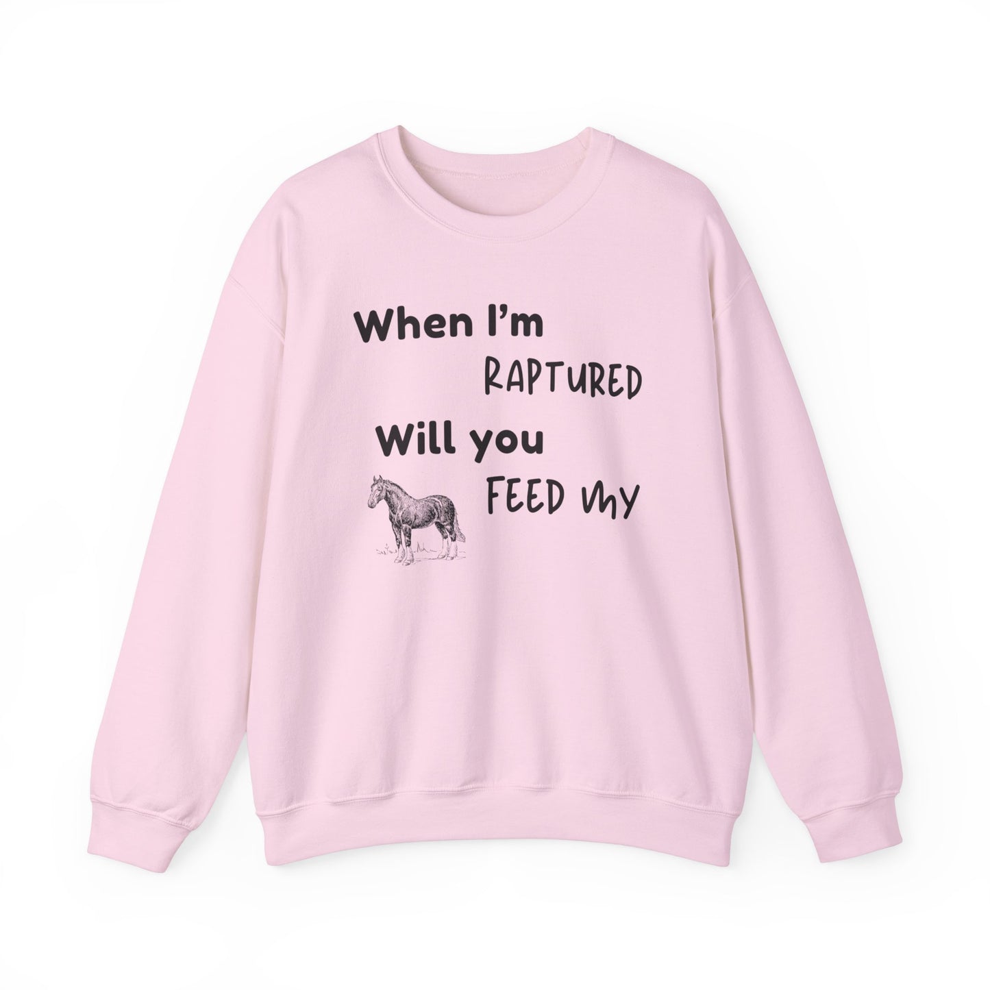 RAPTURED HORSE SWEATSHIRT - M - BK