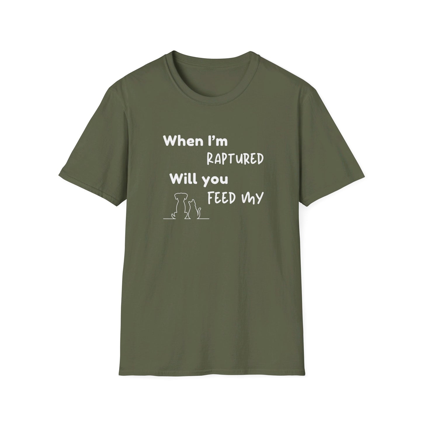 RAPTURED - DOG & CAT T-SHIRT - M - WH