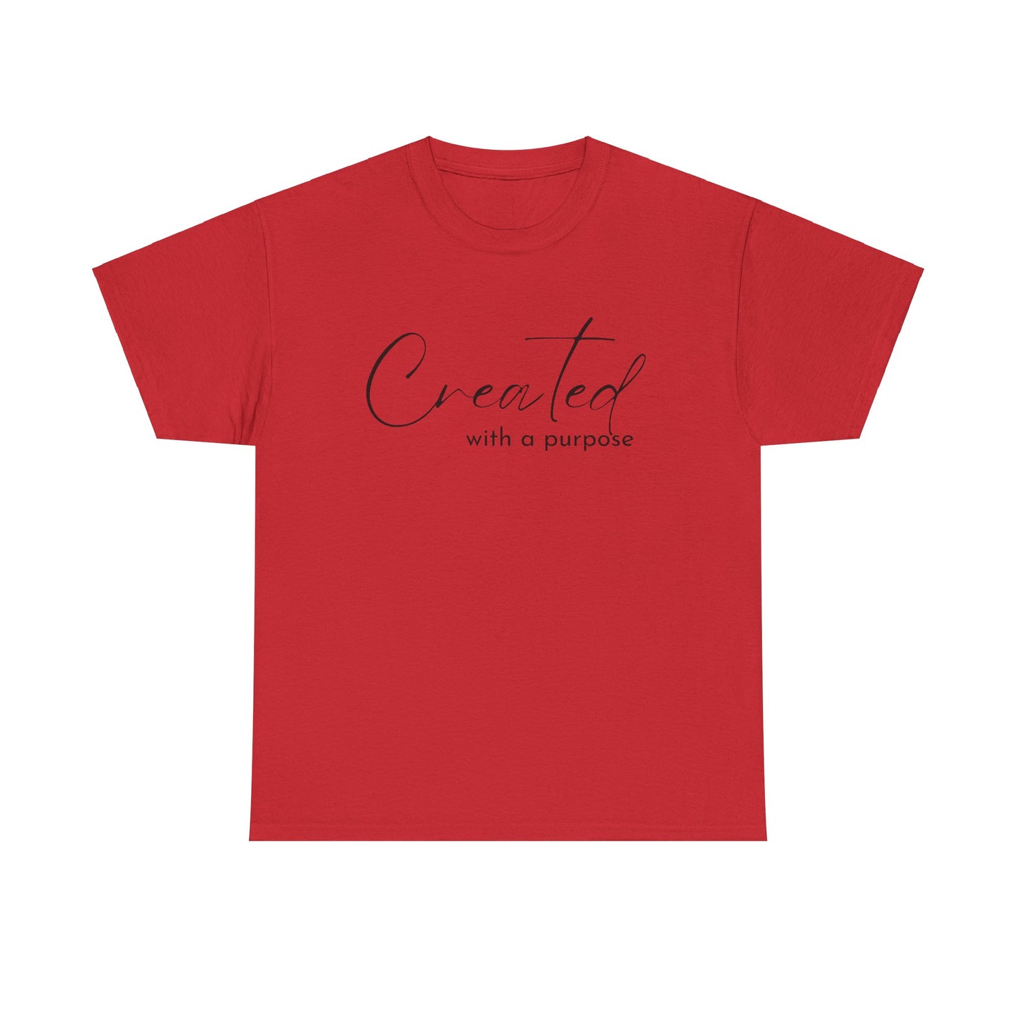 CREATED WITH A PURPOSE T-SHIRT - BK