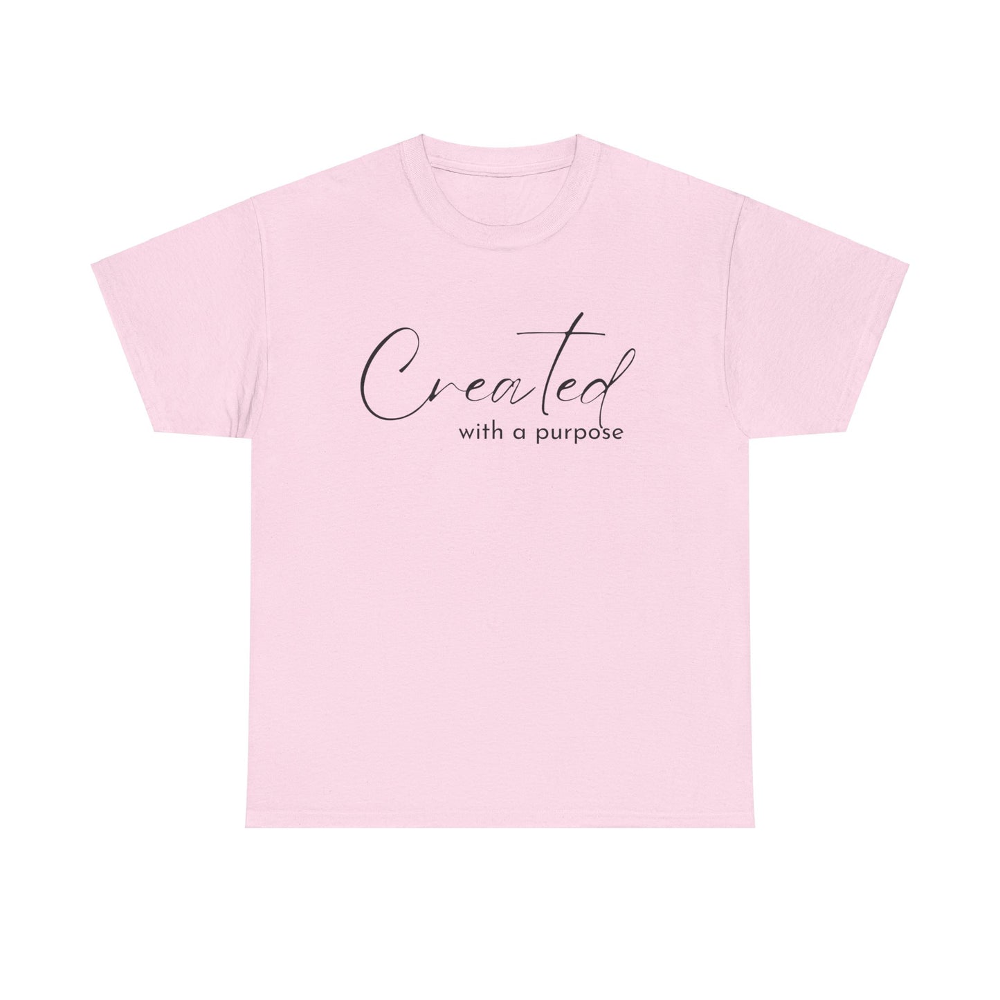 CREATED WITH A PURPOSE T-SHIRT - BK