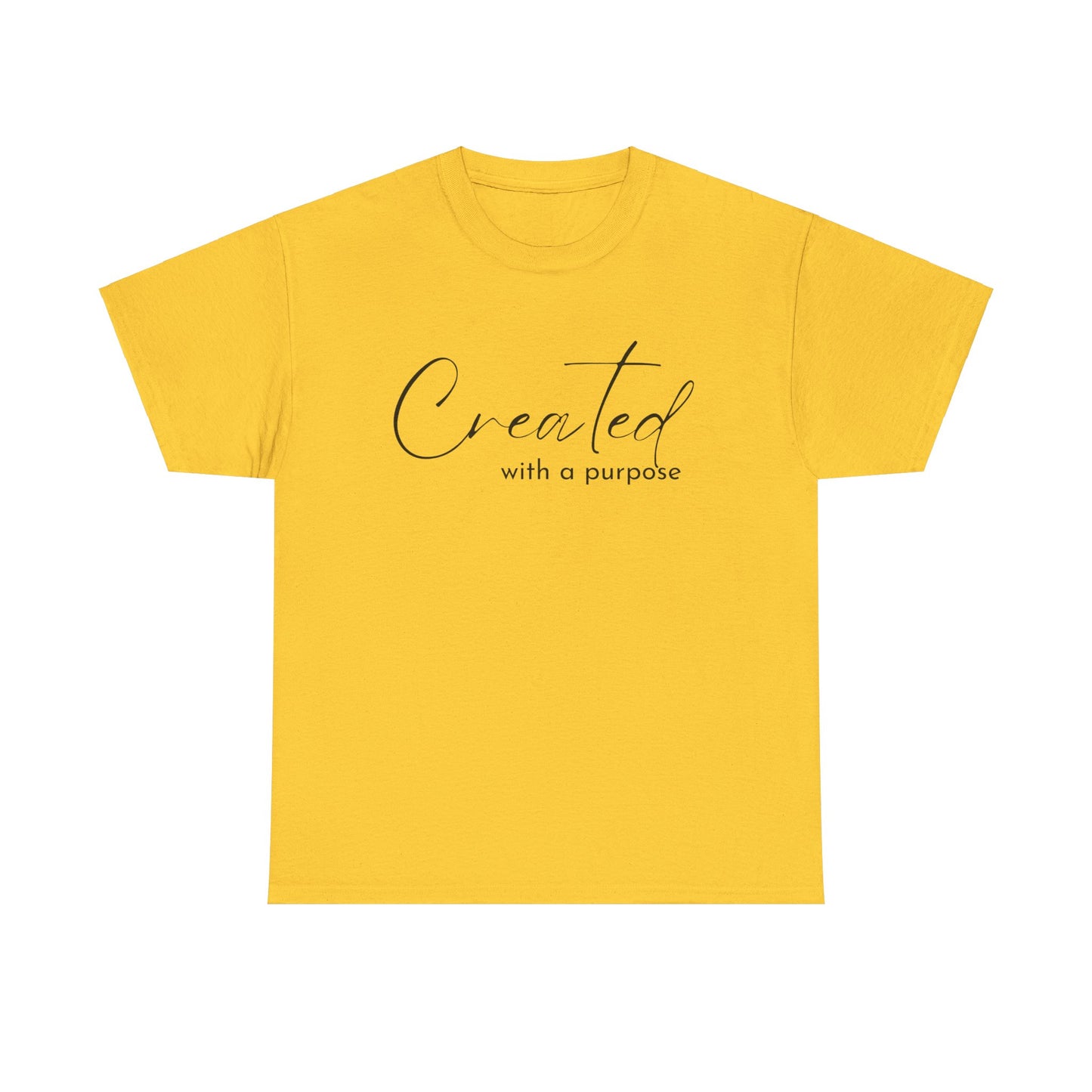 CREATED WITH A PURPOSE T-SHIRT - BK