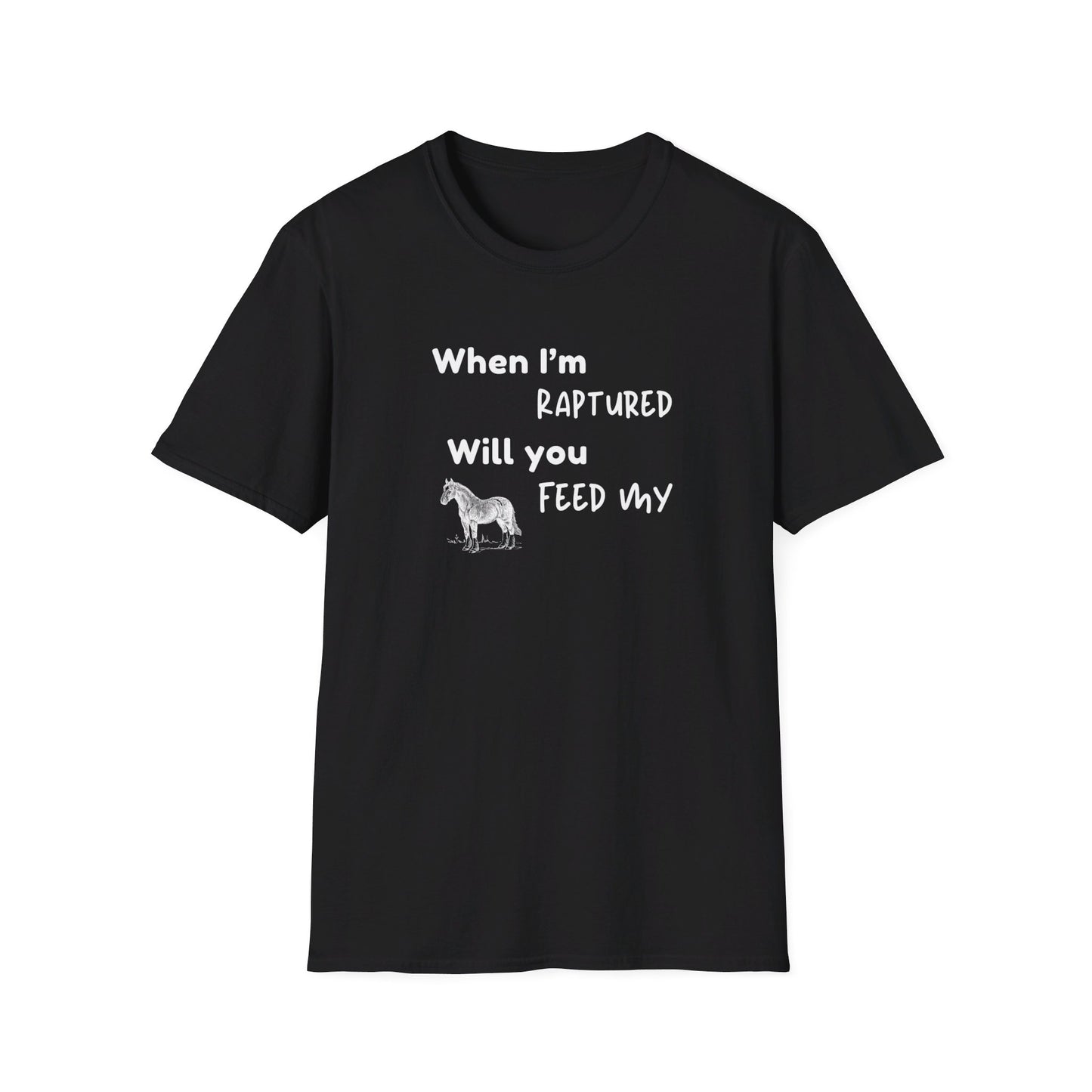 RAPTURED - HORSE T-SHIRT - M - WH