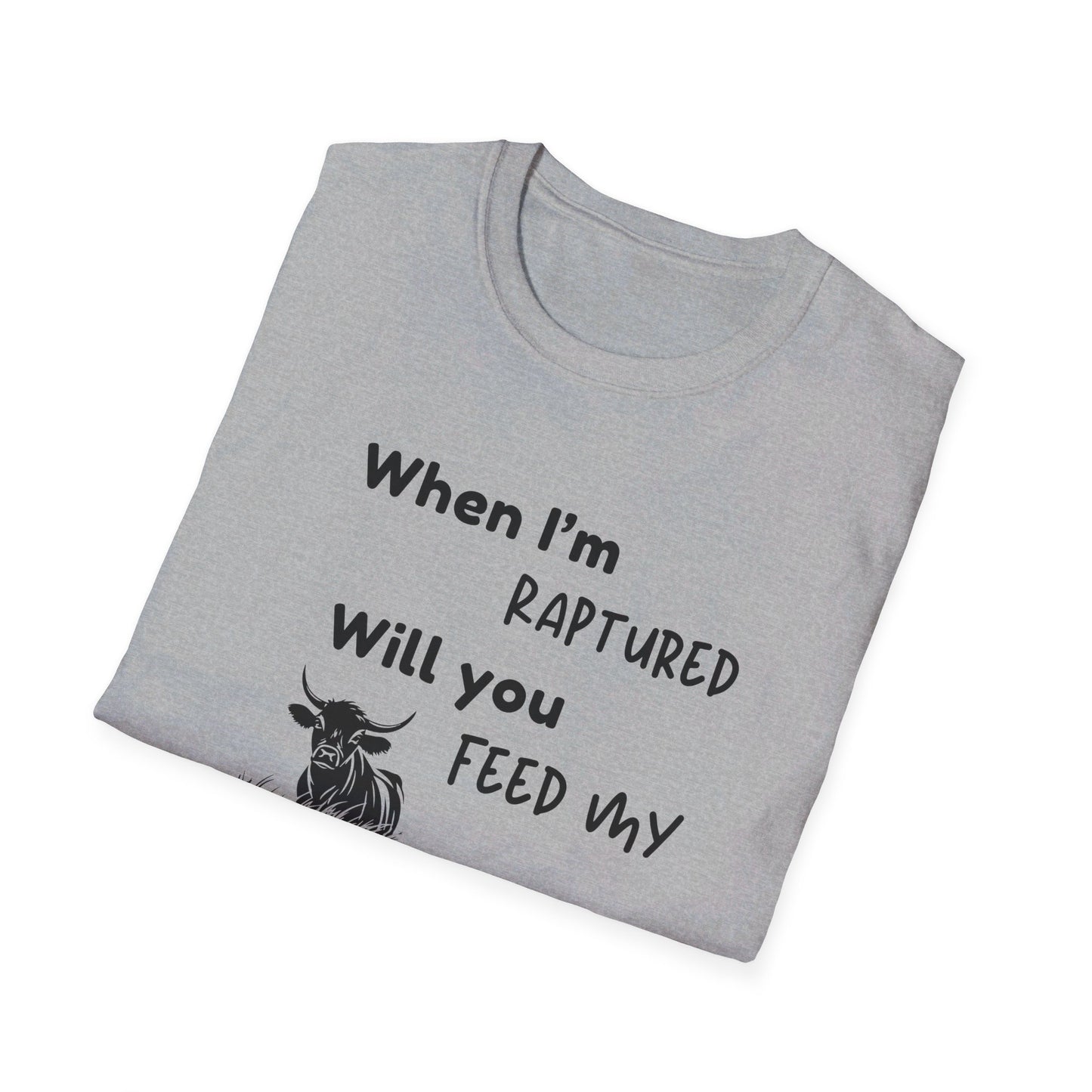 RAPTURED - COW T-SHIRT - SS - BK
