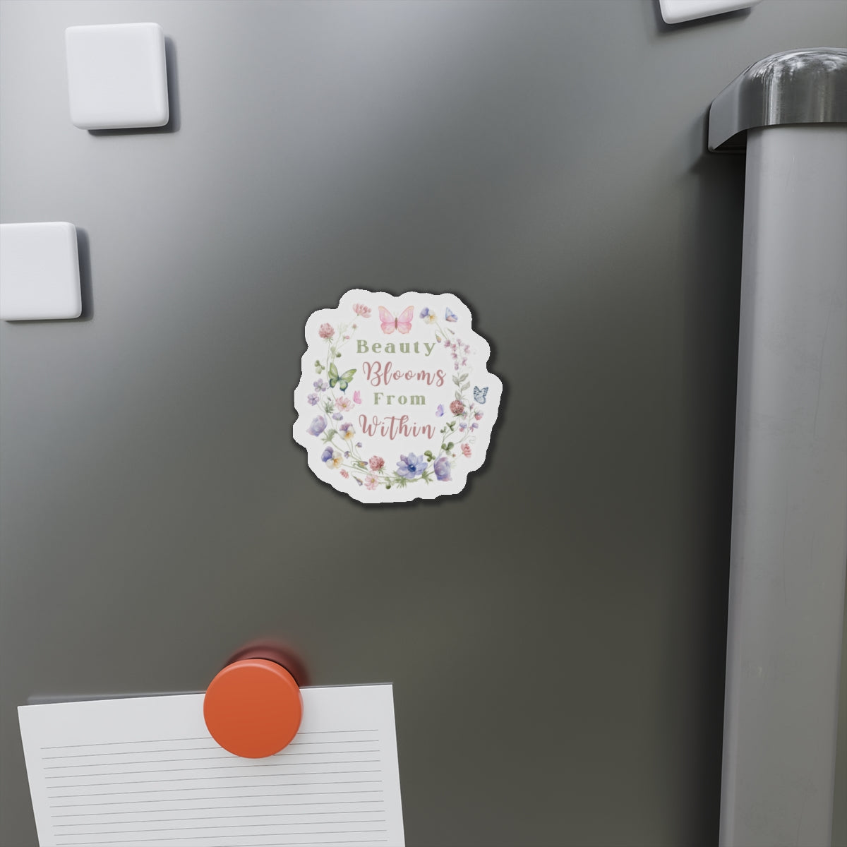 Beauty Blooms from within - Die-Cut Magnet