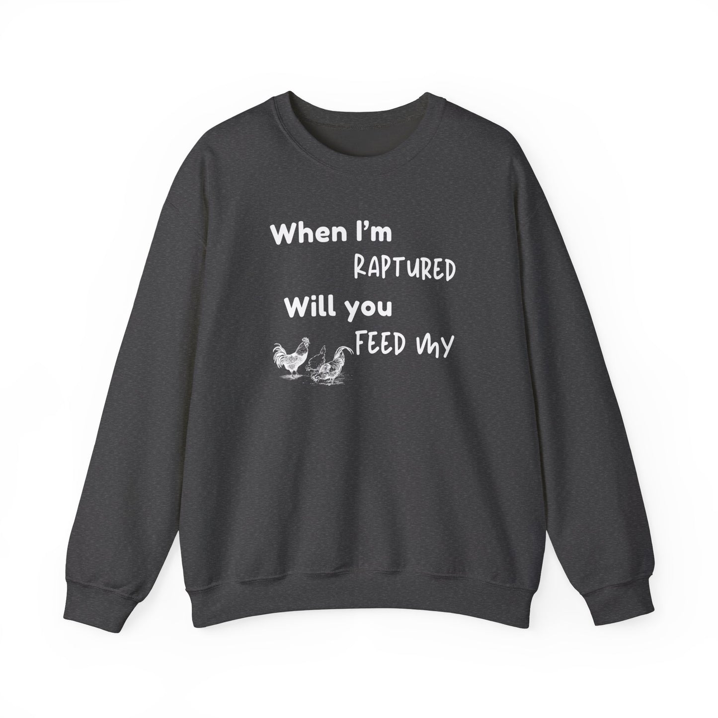 RAPTURED CHICKENS SWEATSHIRT - M - WH