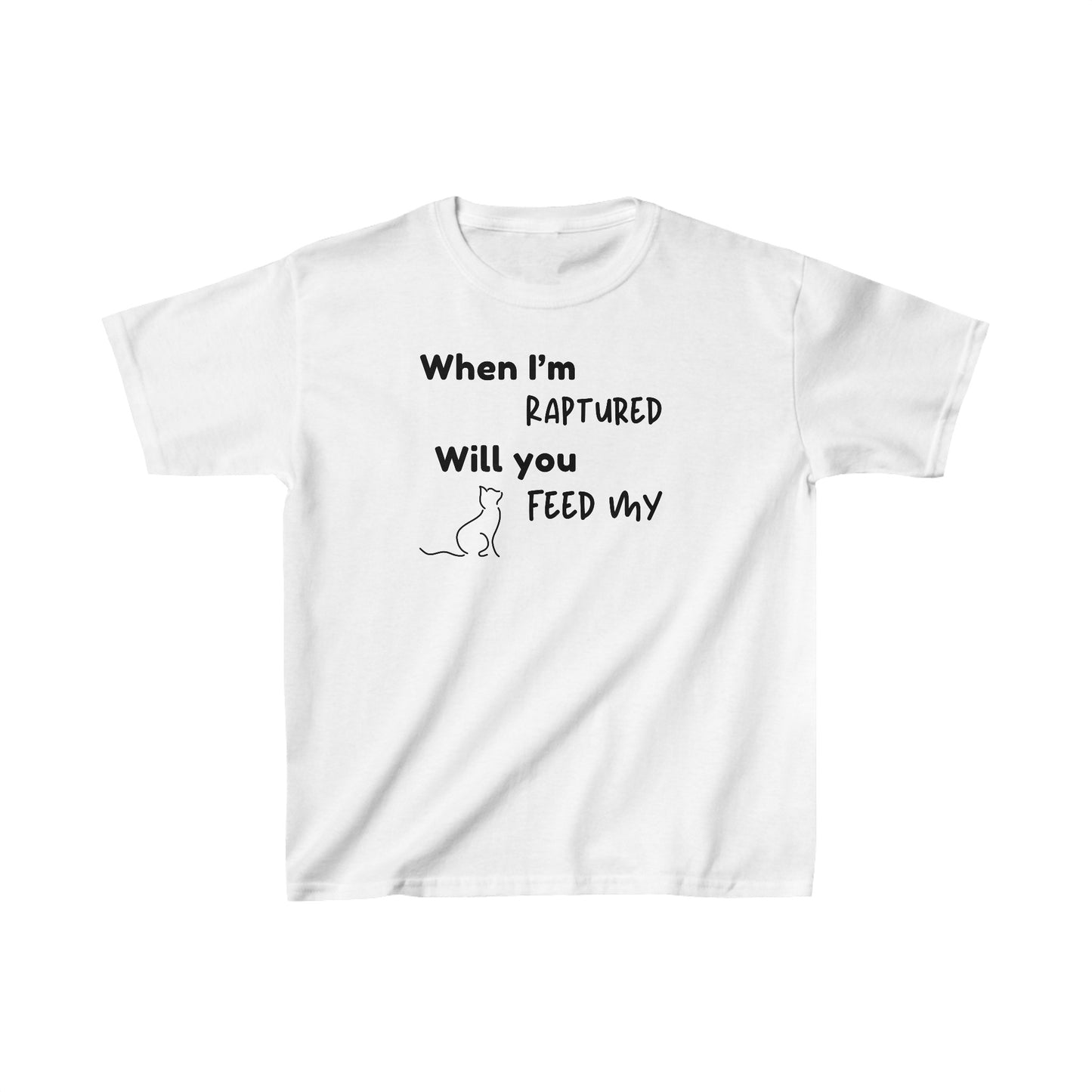 RAPTURED CAT T-SHIRT - BK