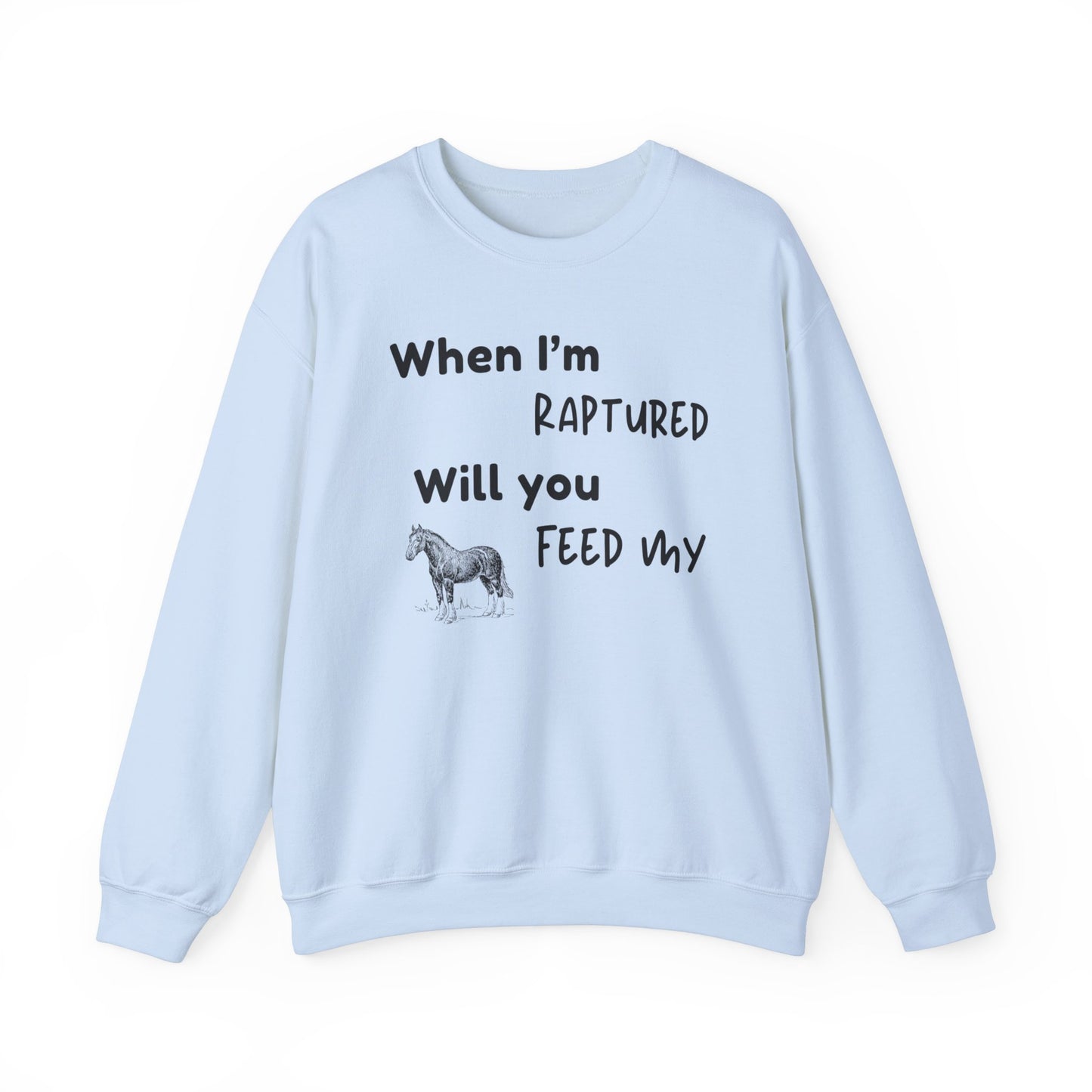 RAPTURED HORSE SWEATSHIRT - M - BK