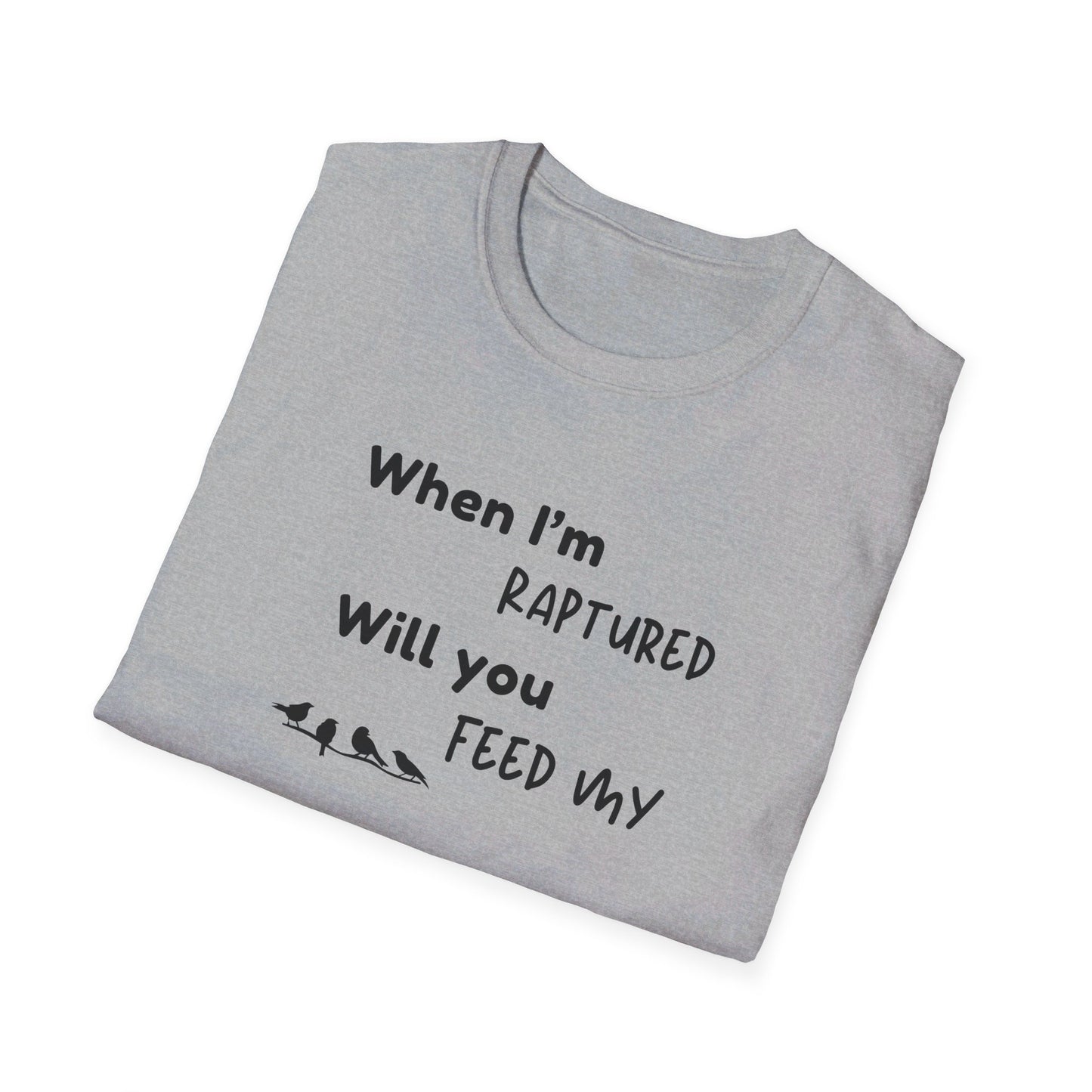 RAPTURED - BIRDS T-SHIRT - M - BK
