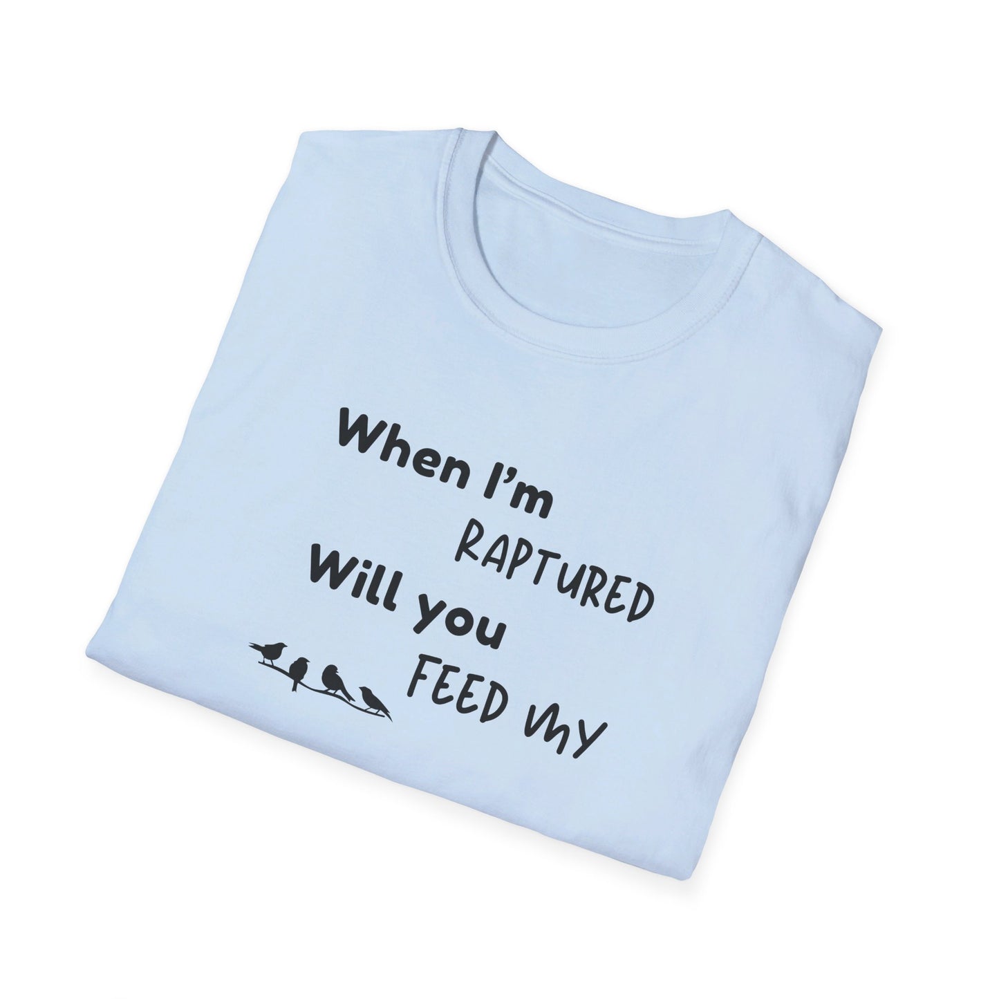 RAPTURED - BIRDS T-SHIRT - M - BK