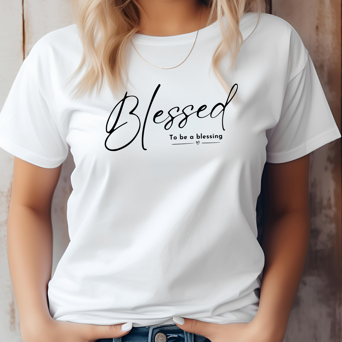 BLESSED T-SHIRT - HC - BK